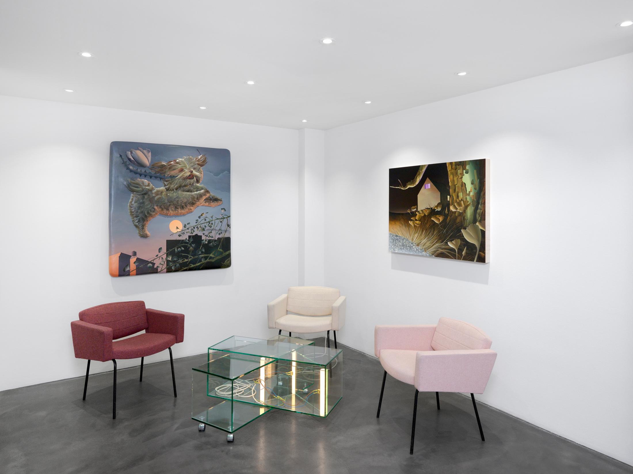 Exhibition View Kyle Dunn Solo Show «The Fool» at Galerie Maria Bernheim, Zurich, 2021 / Photo: Annik Wetter / Courtesy: the artist and Galerie Maria Bernheim