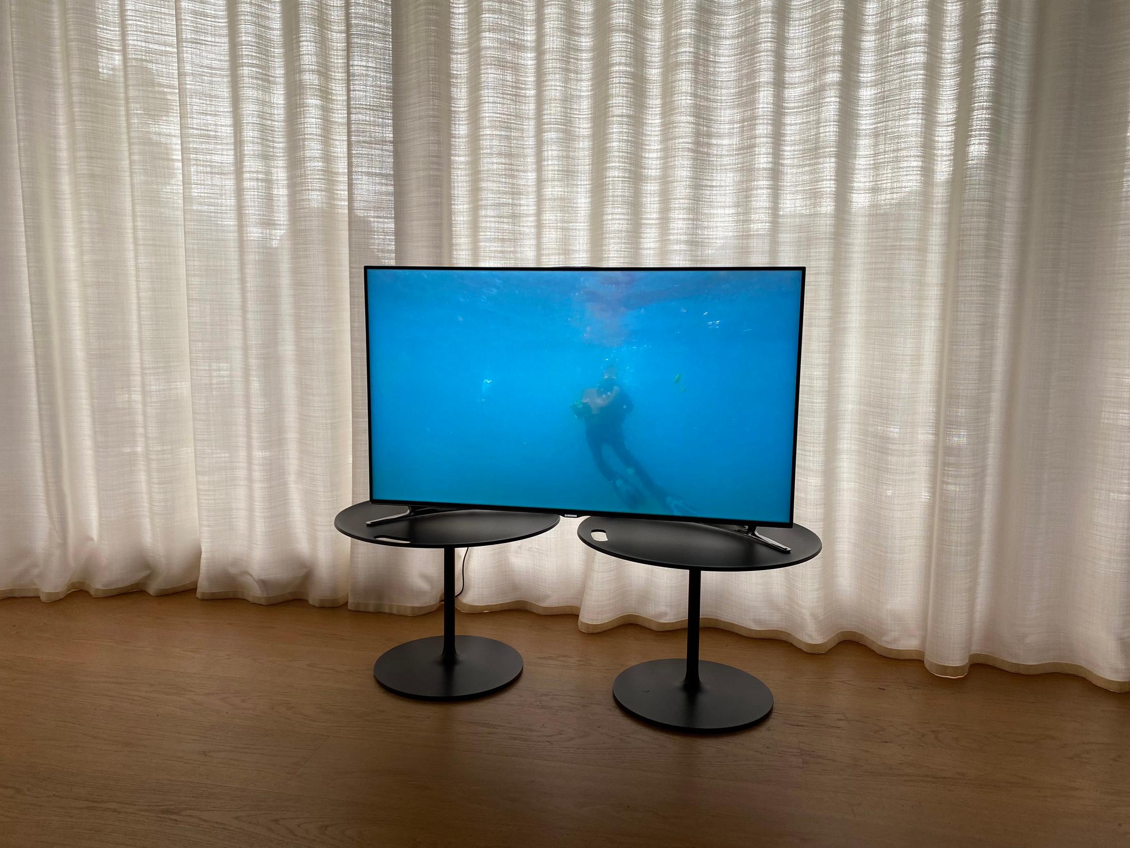 Exhibition View Groupshow «Modern Nature: An Hommage to Derek Jarman, part II; view on Marie Griesmar, Benthic Zone series, 2019-2020» at La Becque, La Tour-de-Peilz, 2020 / Photo: Luc Meier / Courtesy: the artists and La Becque