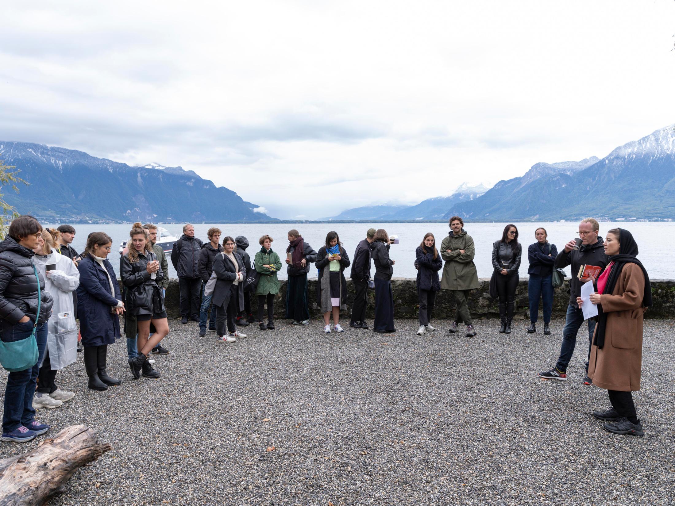 Exhibition View Groupshow «Modern Nature: An Hommage to Derek Jarman, part II; view on Modern Nature: Guided tour with Luc Meier (Director of La Becque) and Elise Lammer (Curator), 2020» at La Becque, La Tour-de-Peilz, 2020 / Photo: Julien Gremaud / Courtesy: the artists and La Becque