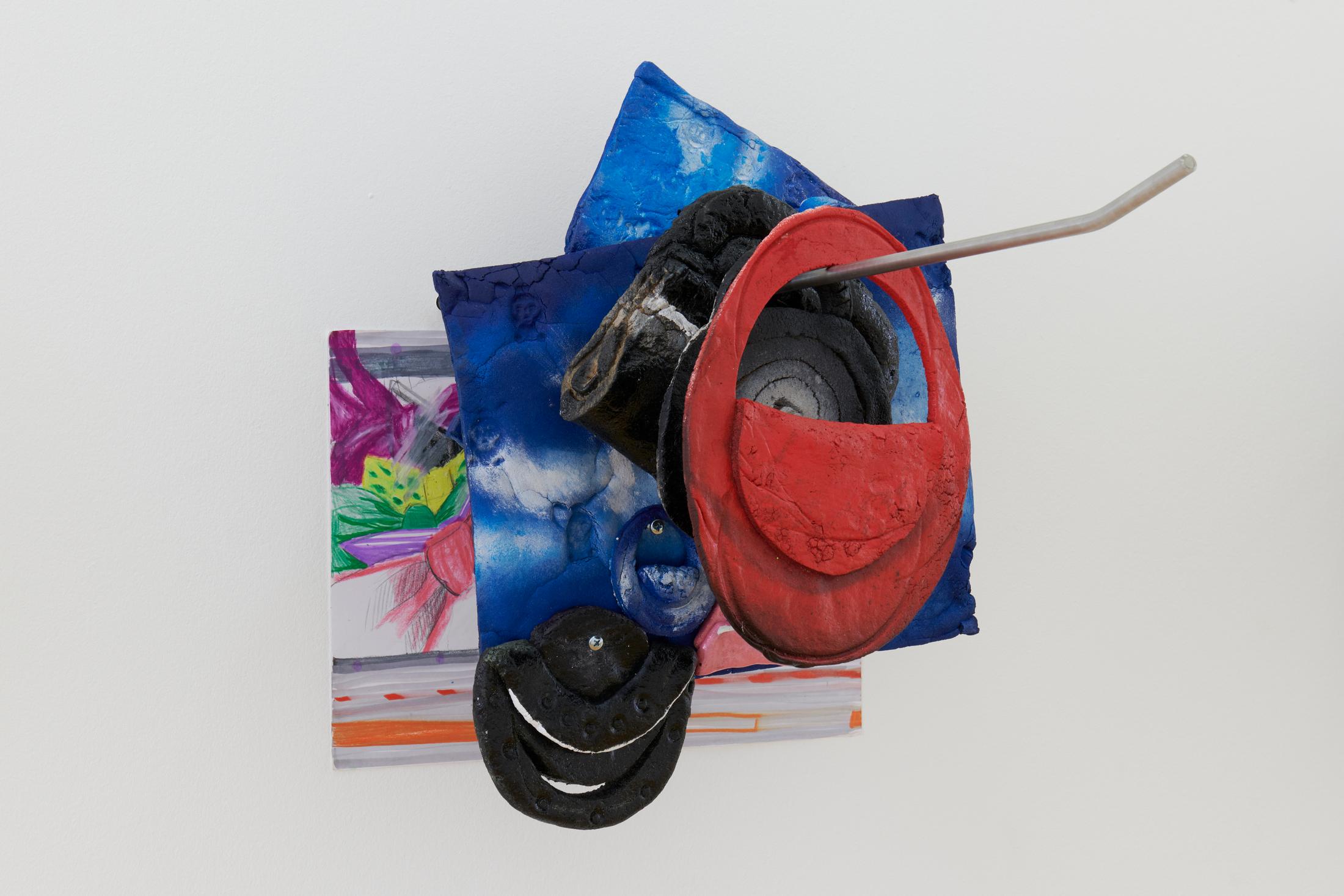 Exhibition View Group Show «La main-pleur; view on Jordan Selophane, Hanging on (Detail), 2022» at Kunsthalle Friart, Fribourg, 2022-2023 / Photo: Guillaume Python / Courtesy: the artists and Kunsthalle Friart