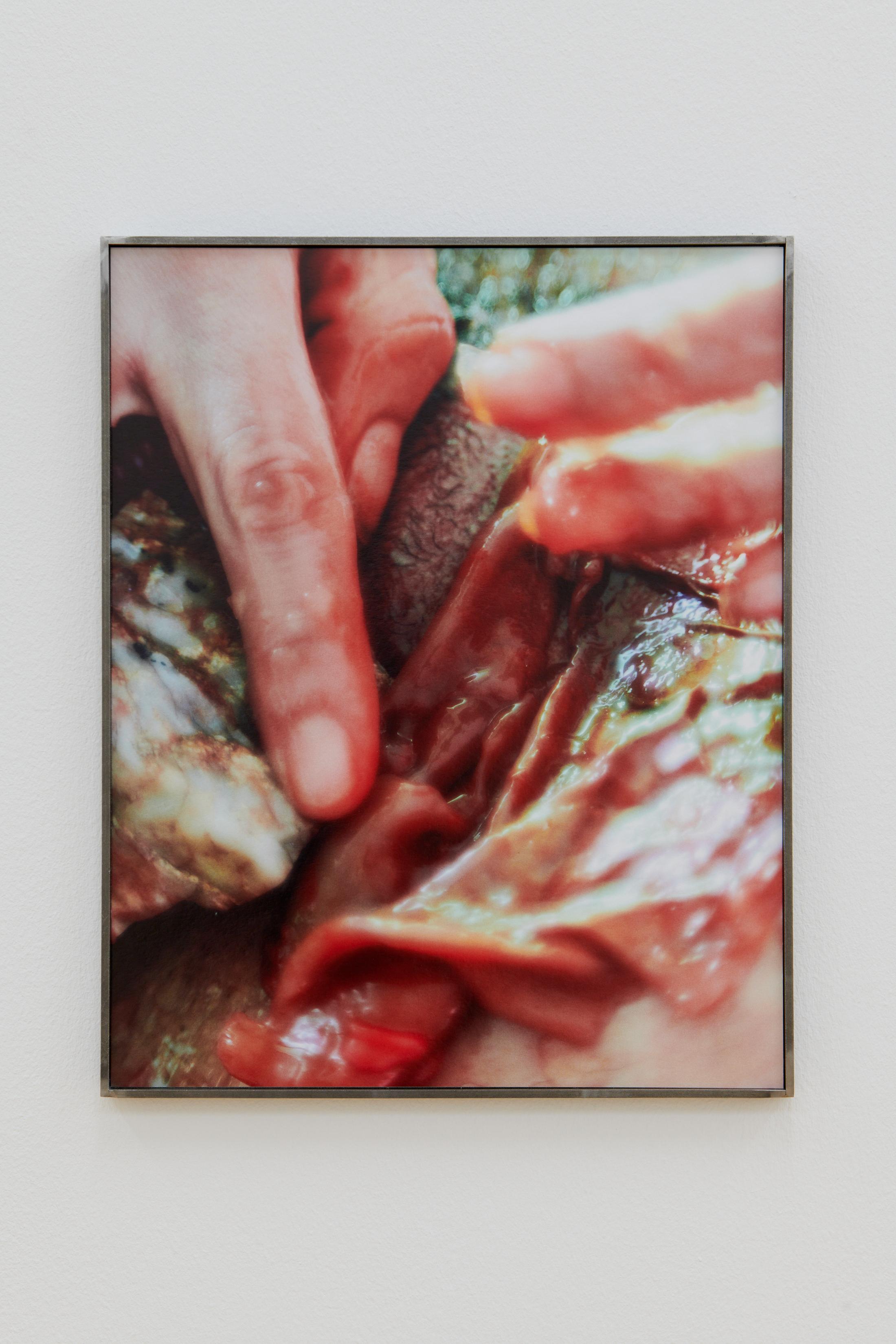 Exhibition View Group Show «La main-pleur; view on Julie Folly, High Vibration Frequencies (Detail), 2022» at Kunsthalle Friart, Fribourg, 2022-2023 / Photo: Guillaume Python / Courtesy: the artists and Kunsthalle Friart