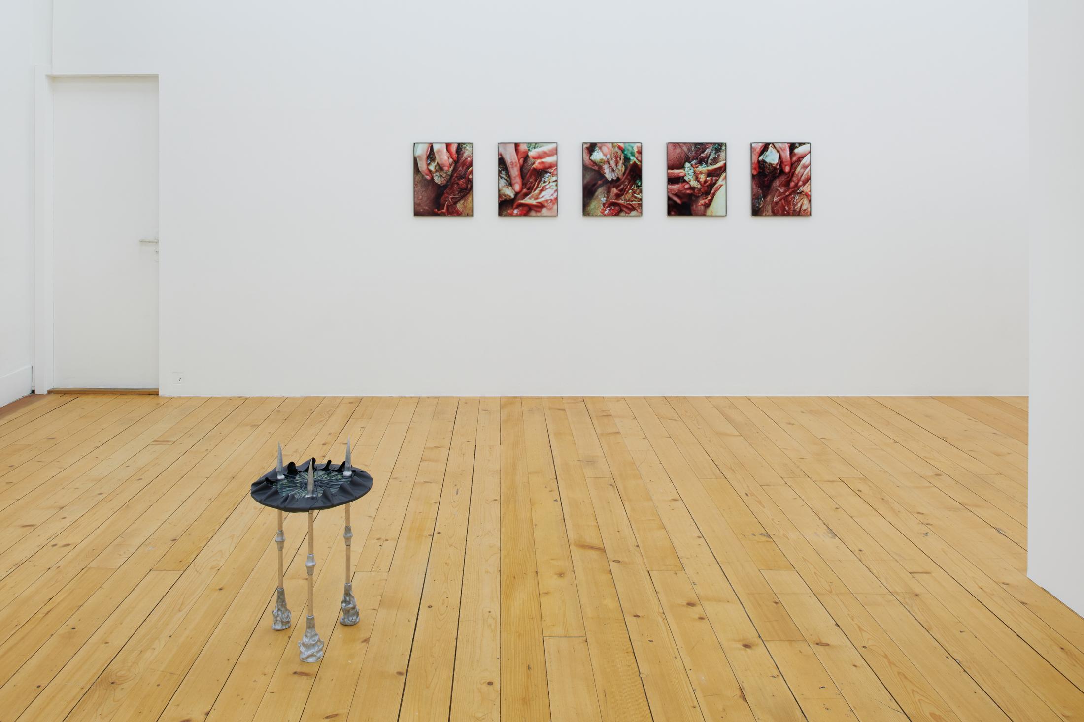 Exhibition View Group Show «La main-pleur» at Kunsthalle Friart, Fribourg, 2022-2023 / Photo: Guillaume Python / Courtesy: the artists and Kunsthalle Friart