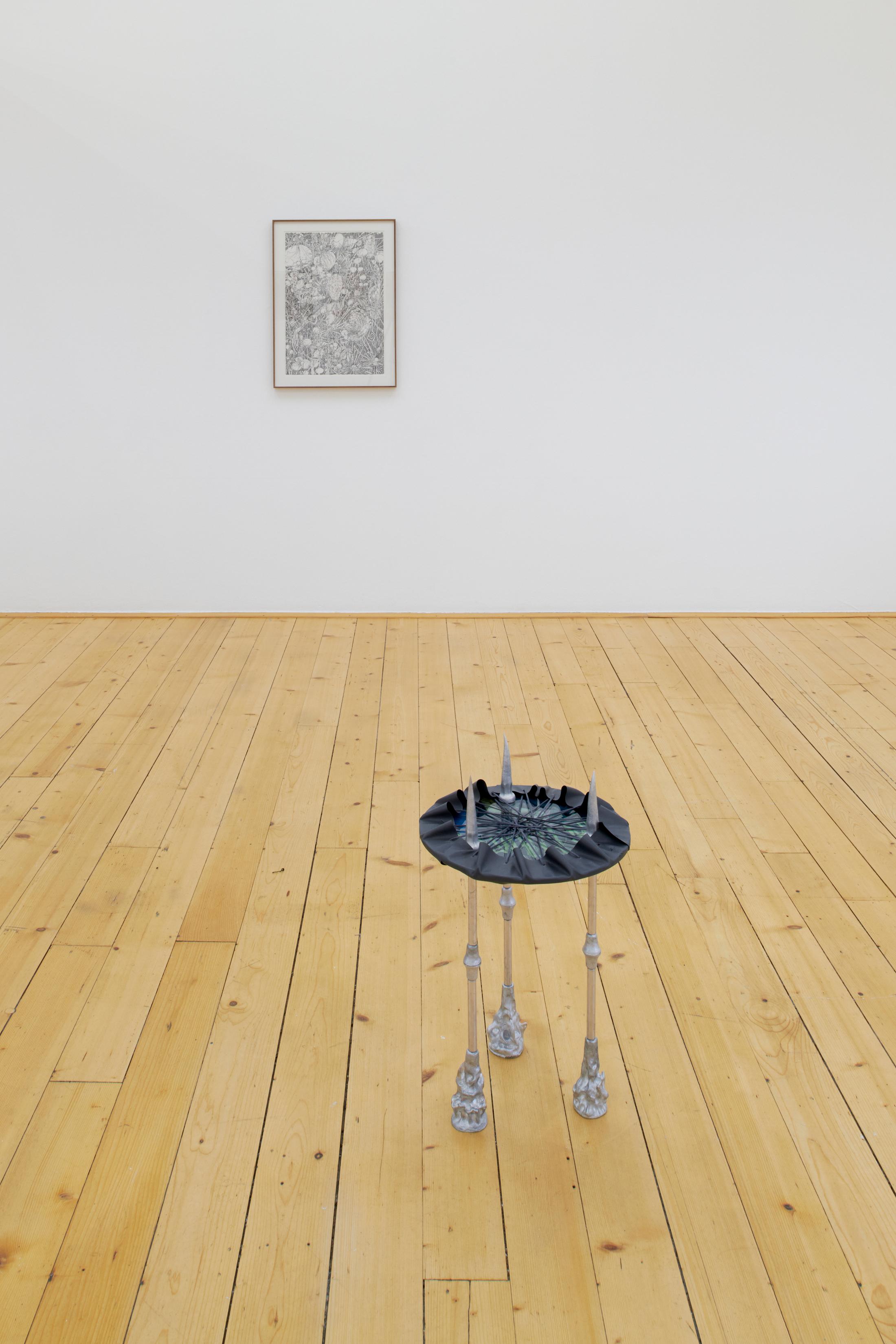 Exhibition View Group Show «La main-pleur» at Kunsthalle Friart, Fribourg, 2022-2023 / Photo: Guillaume Python / Courtesy: the artists and Kunsthalle Friart