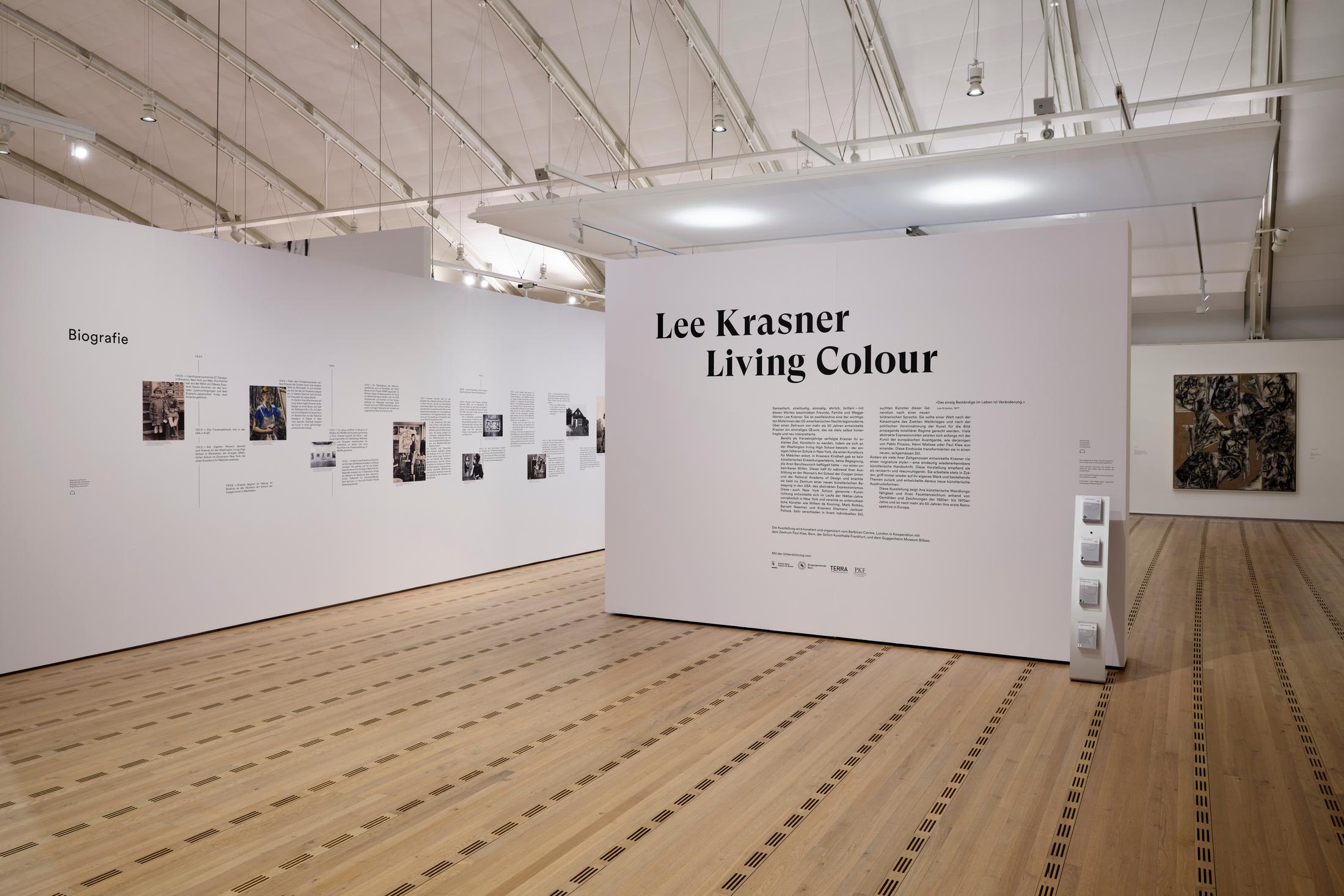 Exhibition View Lee Krasner Soloshow «Living Colour» at Zentrum Paul Klee, Bern, 2020 / © Zentrum Paul Klee, Bern