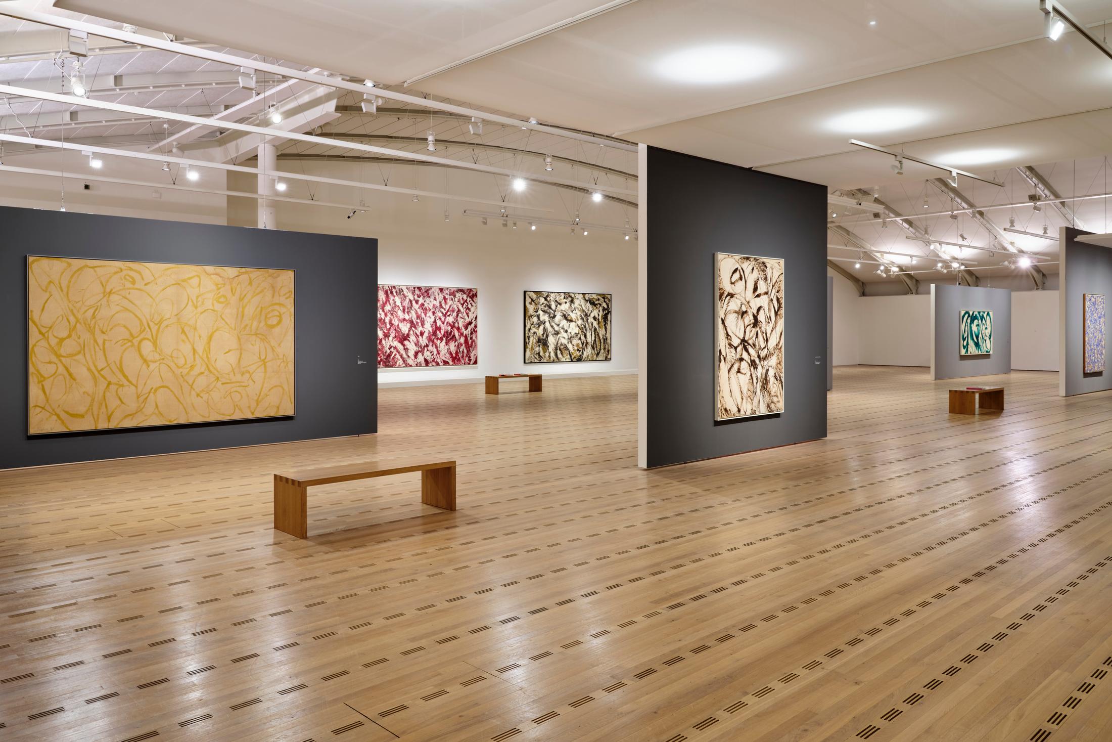 Exhibition View Lee Krasner Soloshow «Living Colour» at Zentrum Paul Klee, Bern, 2020 / © Zentrum Paul Klee, Bern