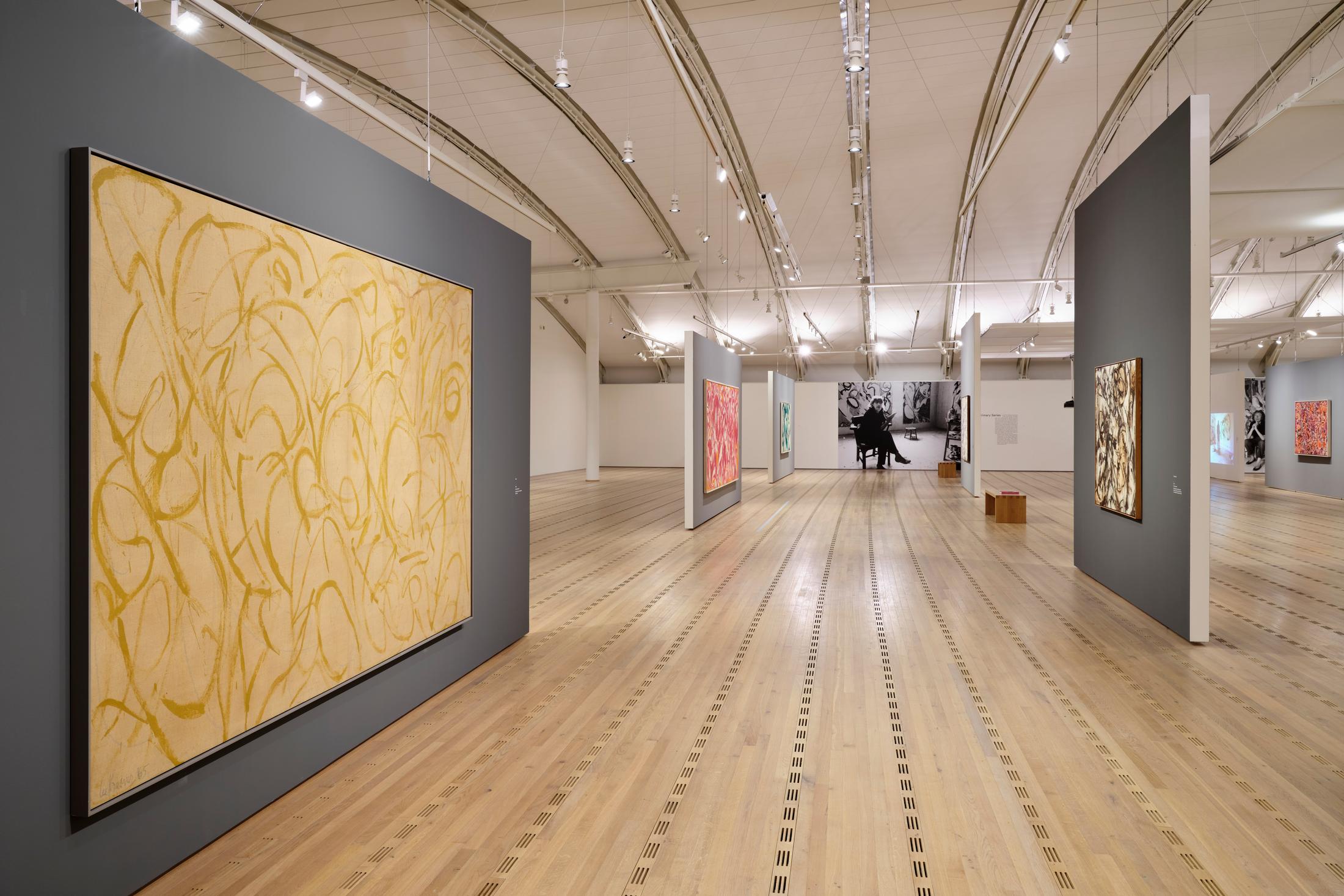 Exhibition View Lee Krasner Soloshow «Living Colour» at Zentrum Paul Klee, Bern, 2020 / © Zentrum Paul Klee, Bern