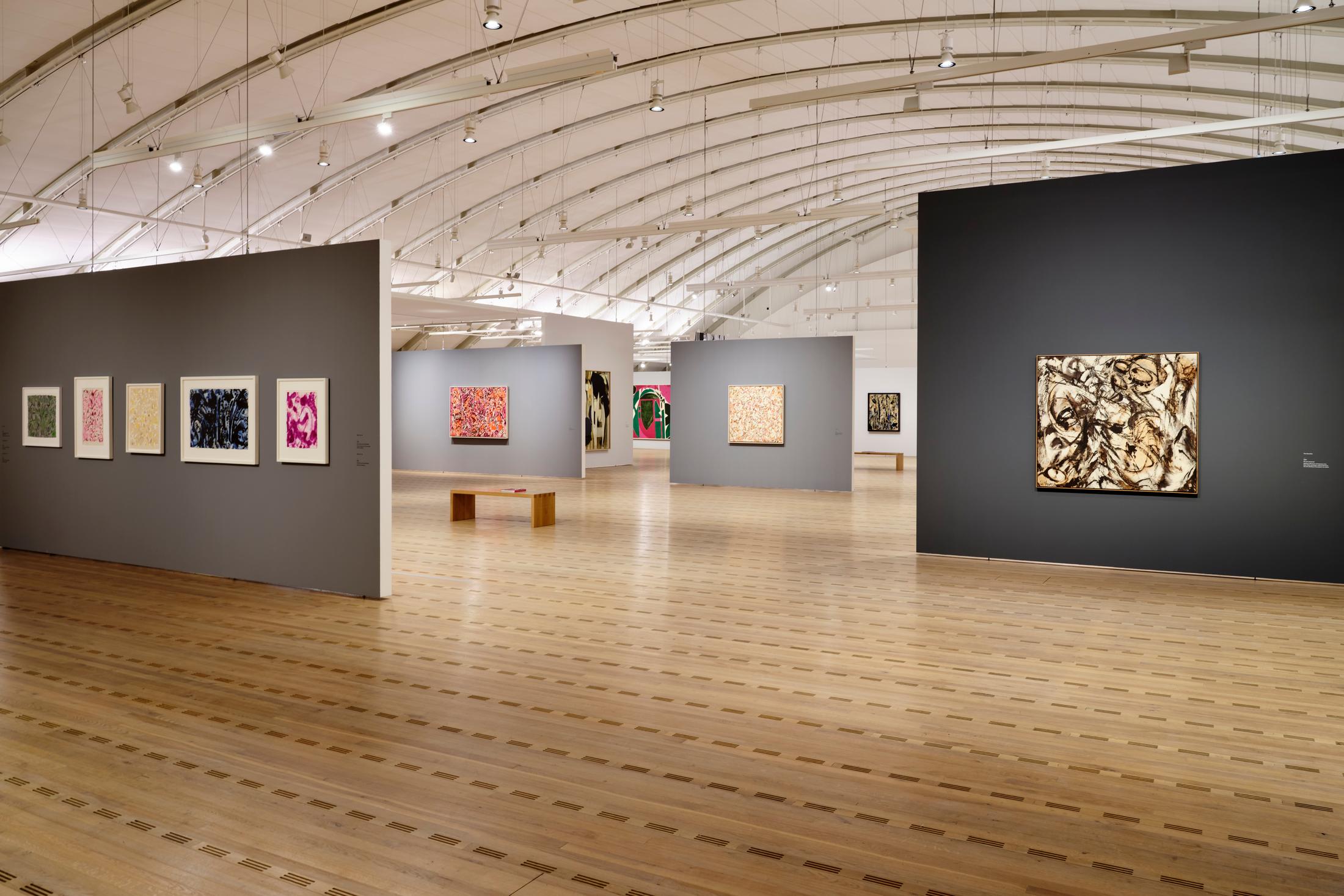 Exhibition View Lee Krasner Soloshow «Living Colour» at Zentrum Paul Klee, Bern, 2020 / © Zentrum Paul Klee, Bern