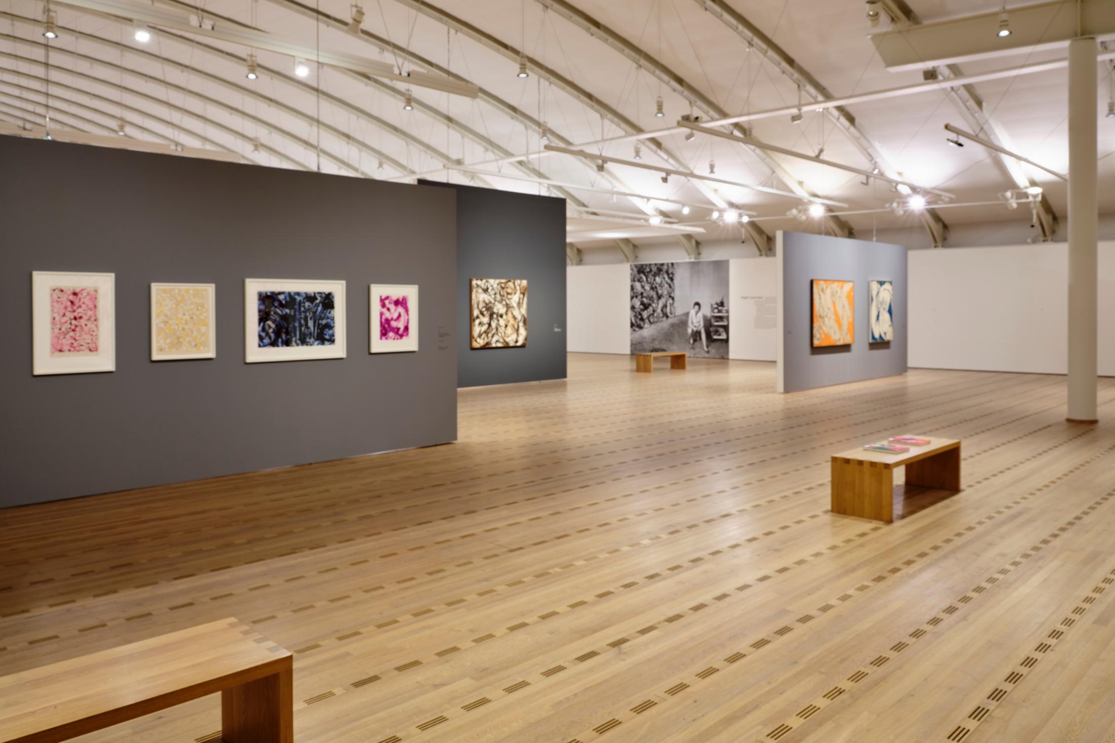 Exhibition View Lee Krasner Soloshow «Living Colour» at Zentrum Paul Klee, Bern, 2020 / © Zentrum Paul Klee, Bern