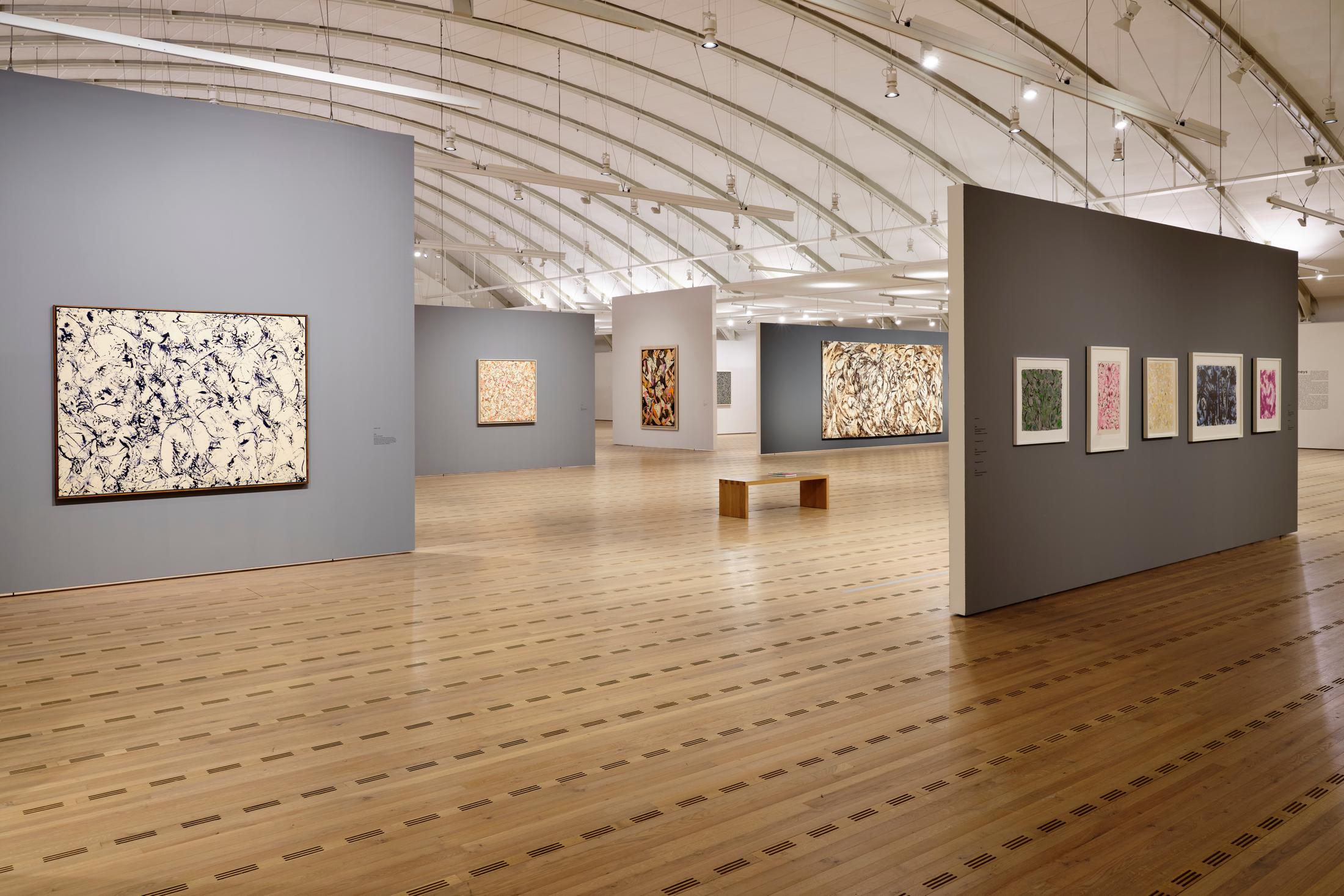 Exhibition View Lee Krasner Soloshow «Living Colour» at Zentrum Paul Klee, Bern, 2020 / © Zentrum Paul Klee, Bern