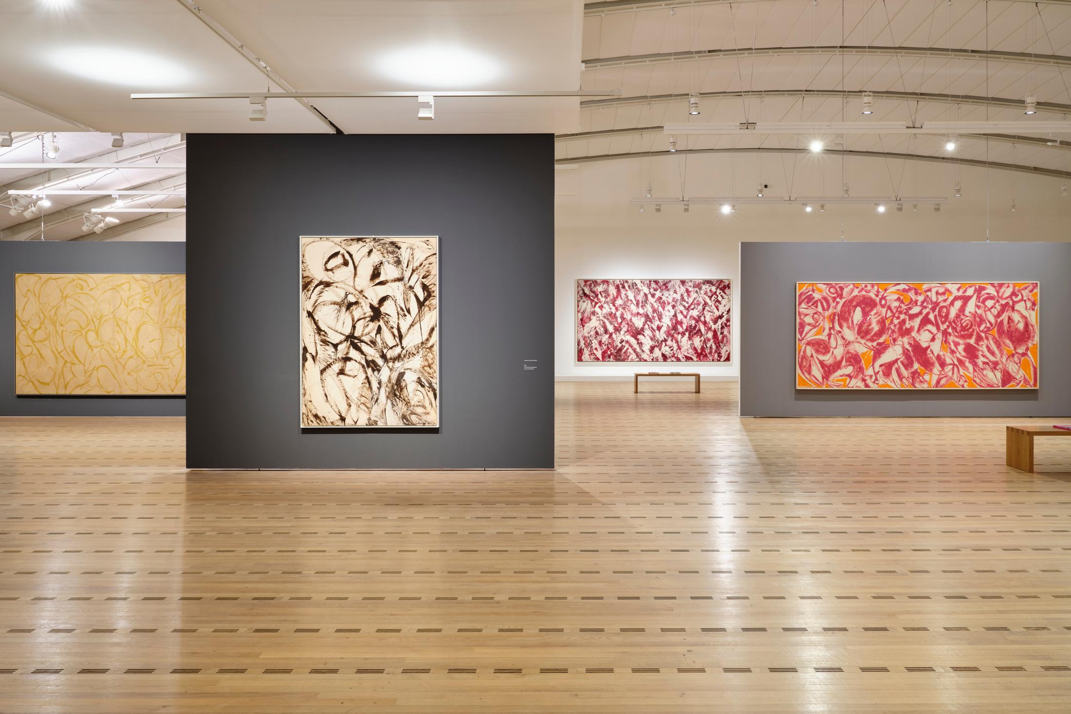 Exhibition View Lee Krasner Soloshow «Living Colour» at Zentrum Paul Klee, Bern, 2020 / © Zentrum Paul Klee, Bern