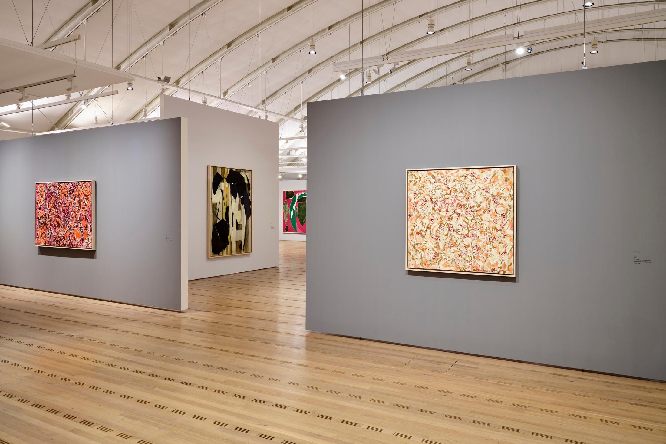 Exhibition View Lee Krasner Soloshow «Living Colour» at Zentrum Paul Klee, Bern, 2020 / © Zentrum Paul Klee, Bern