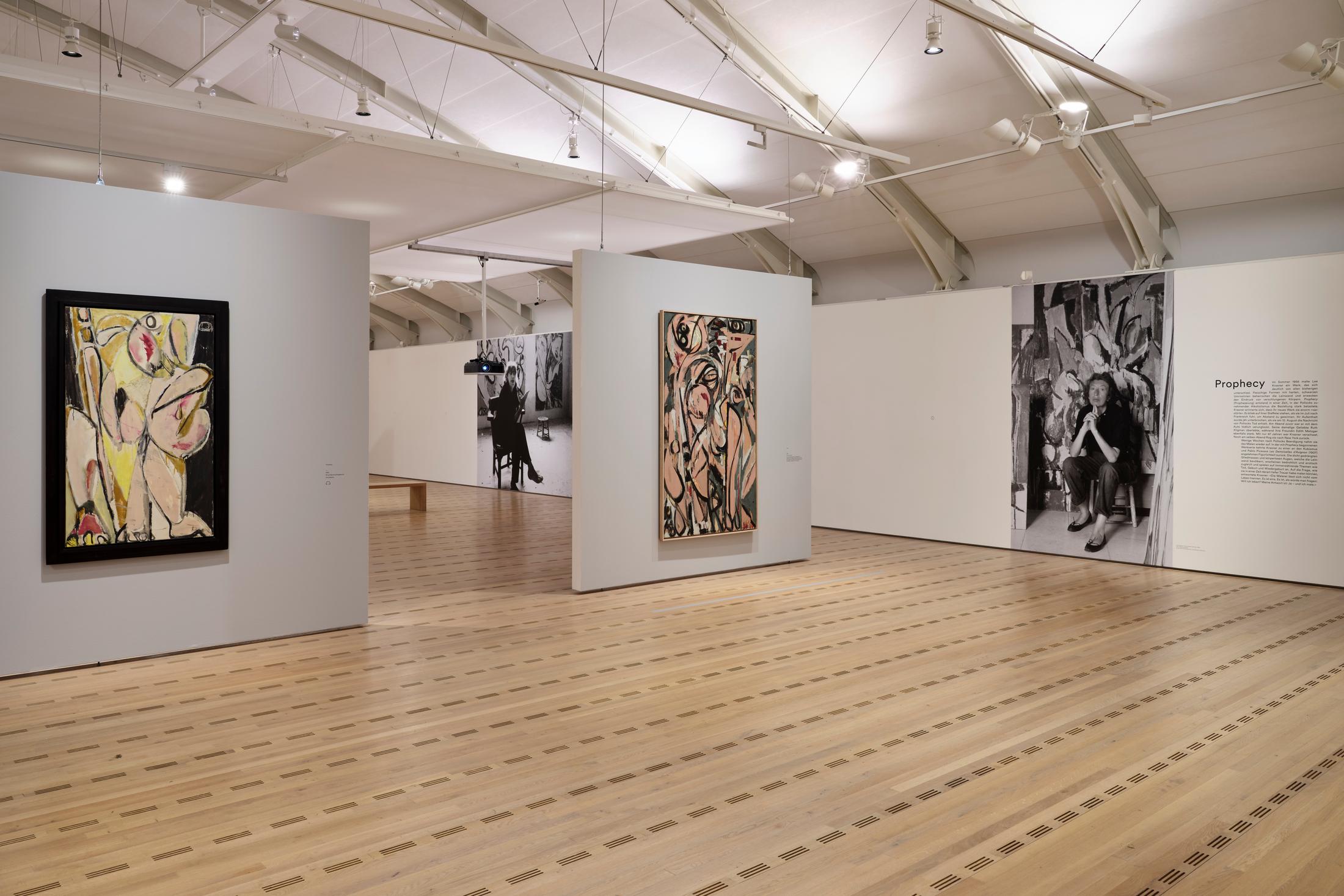 Exhibition View Lee Krasner Soloshow «Living Colour» at Zentrum Paul Klee, Bern, 2020 / © Zentrum Paul Klee, Bern