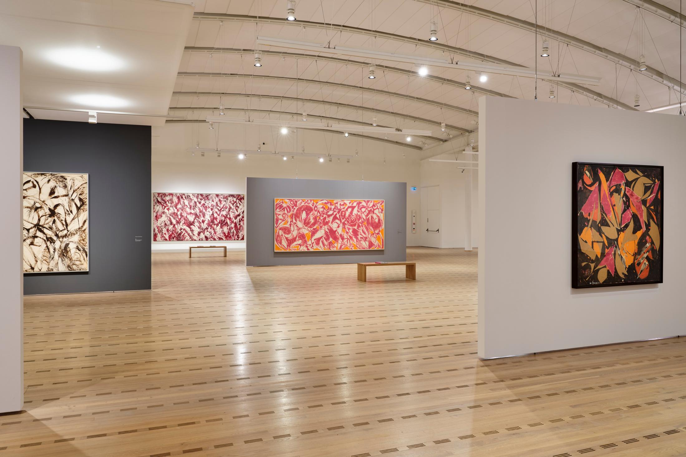 Exhibition View Lee Krasner Soloshow «Living Colour» at Zentrum Paul Klee, Bern, 2020 / © Zentrum Paul Klee, Bern