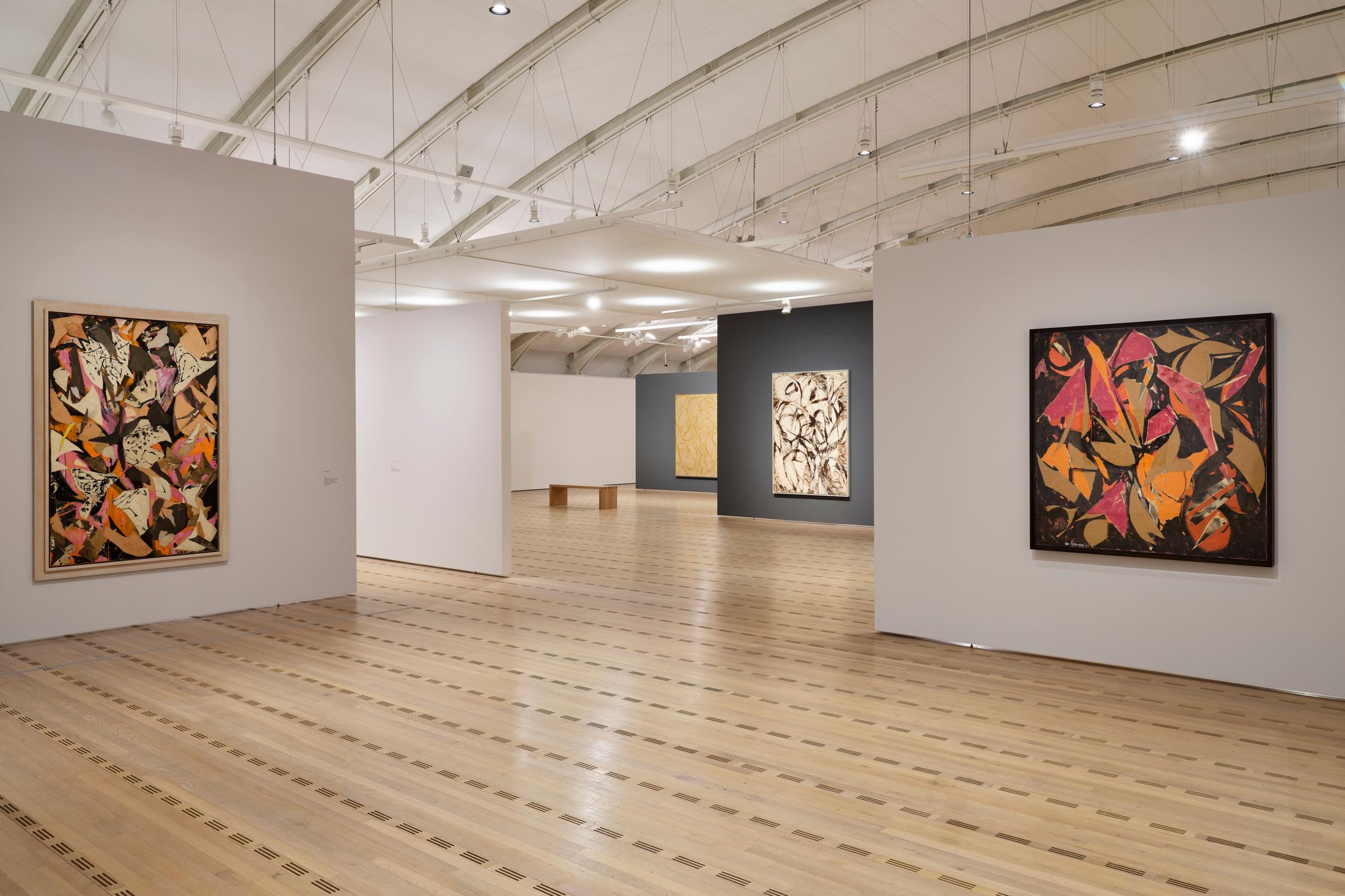 Exhibition View Lee Krasner Soloshow «Living Colour» at Zentrum Paul Klee, Bern, 2020 / © Zentrum Paul Klee, Bern