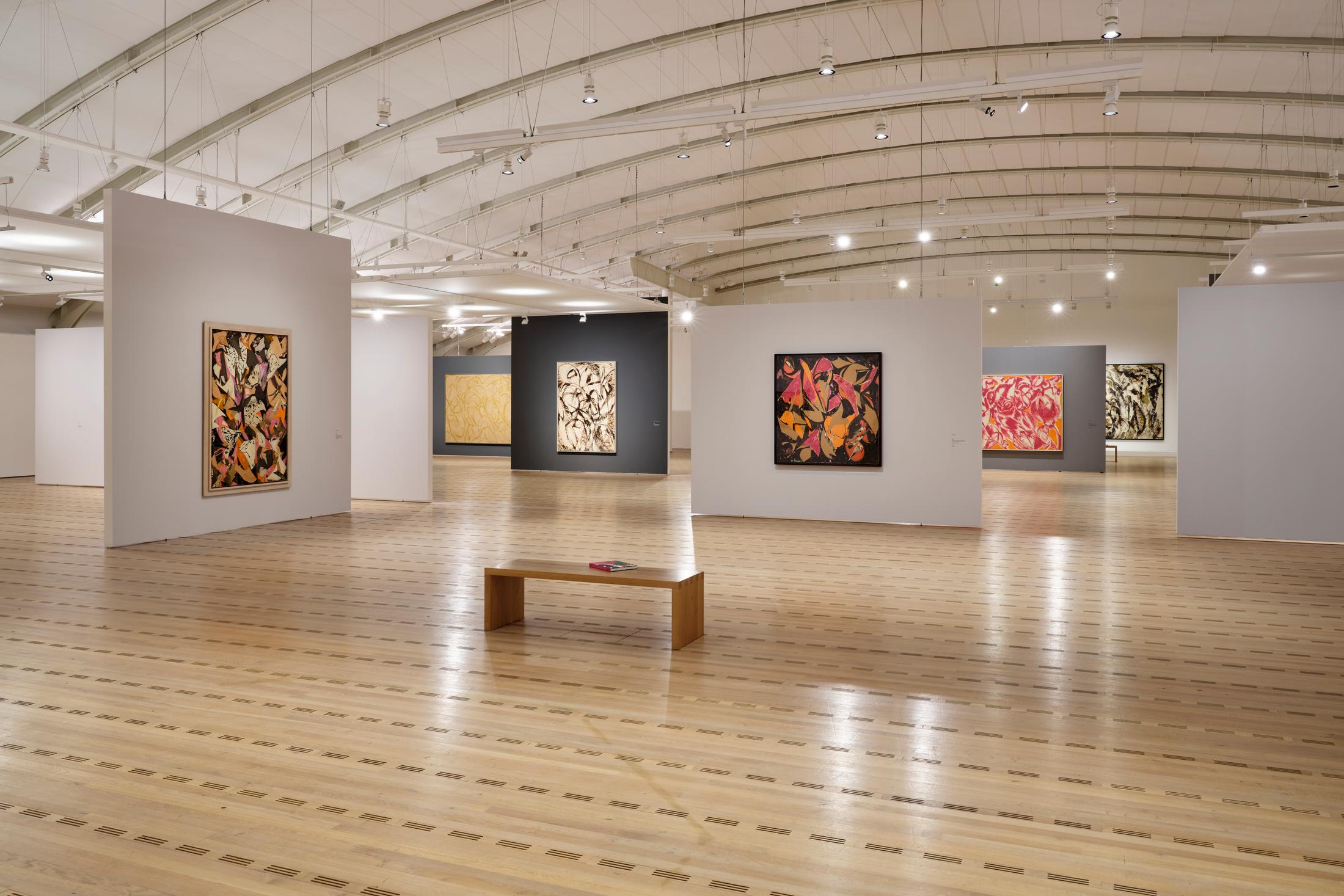Exhibition View Lee Krasner Soloshow «Living Colour» at Zentrum Paul Klee, Bern, 2020 / © Zentrum Paul Klee, Bern