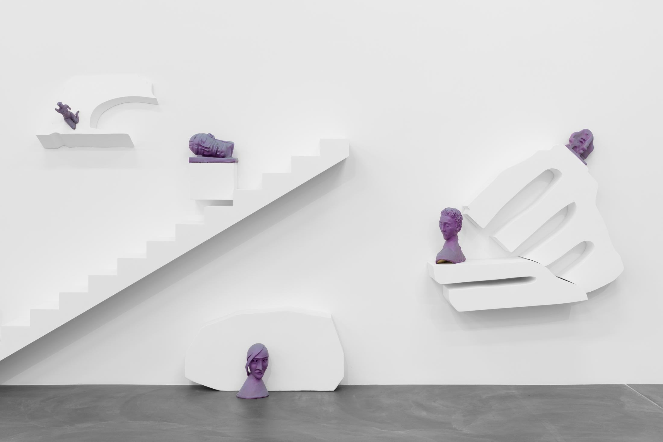 Exhibition view, Lena Henke „An Idea of Late German Sculpture; To the People of New York, 2018“, Kunsthalle Zürich, 2018 / Photo: Gunnar Meier Photography