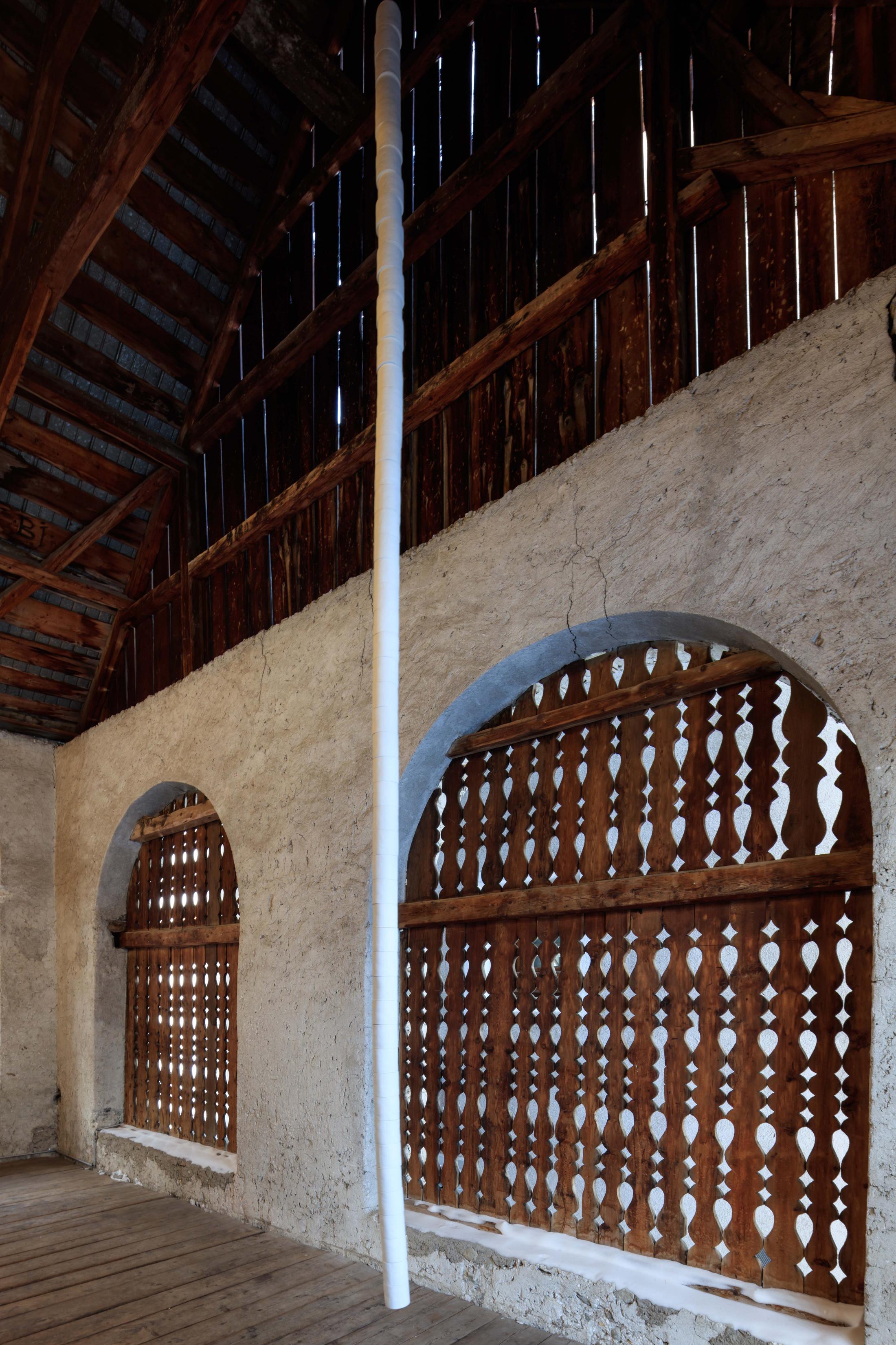 Exhibition View Li Gao Soloshow «Half and Half; view Toilet Paper, 2016» at Stalla Madulain, Madulain, 2020 / Photo: Paulo Ricardo dos Santos Sousa / Courtesy: the artist and Stalla Madulain