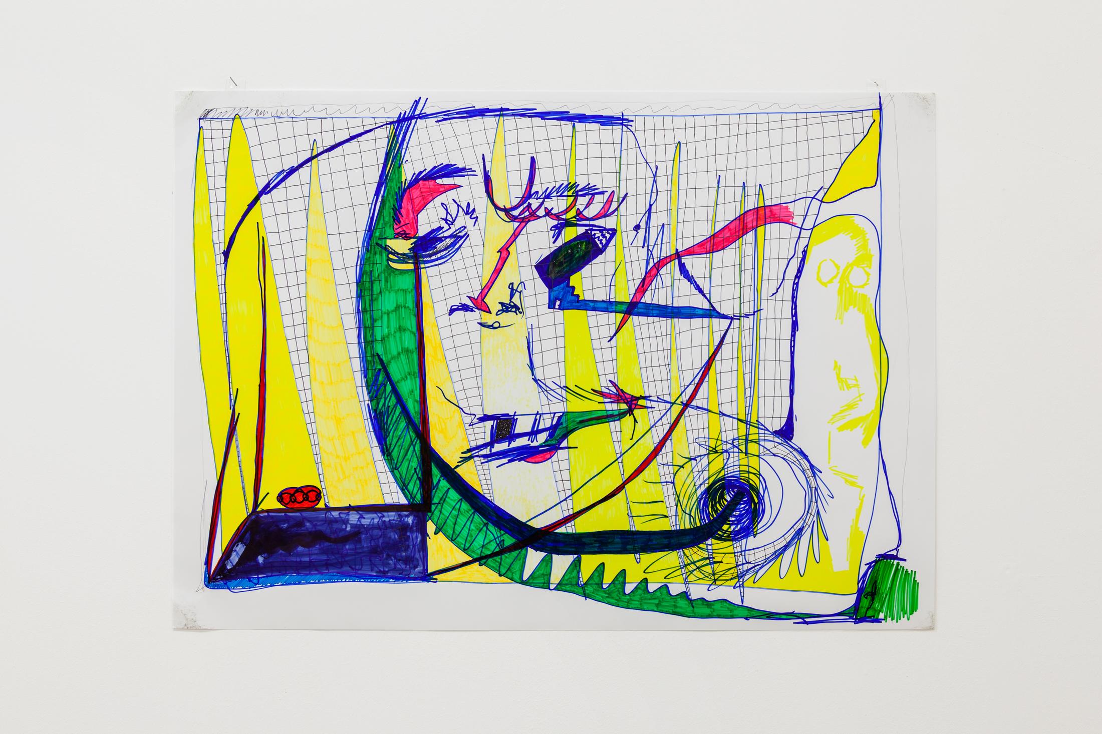 Exhibition View Linda Semadeni Soloshow «Scripts; view on Erinnerung ans Hirn, 2019» at Kirchgasse, Steckborn, 2020 / Photo: Björn Allemann / Courtesy: Linda Semadeni and Kirchgasse