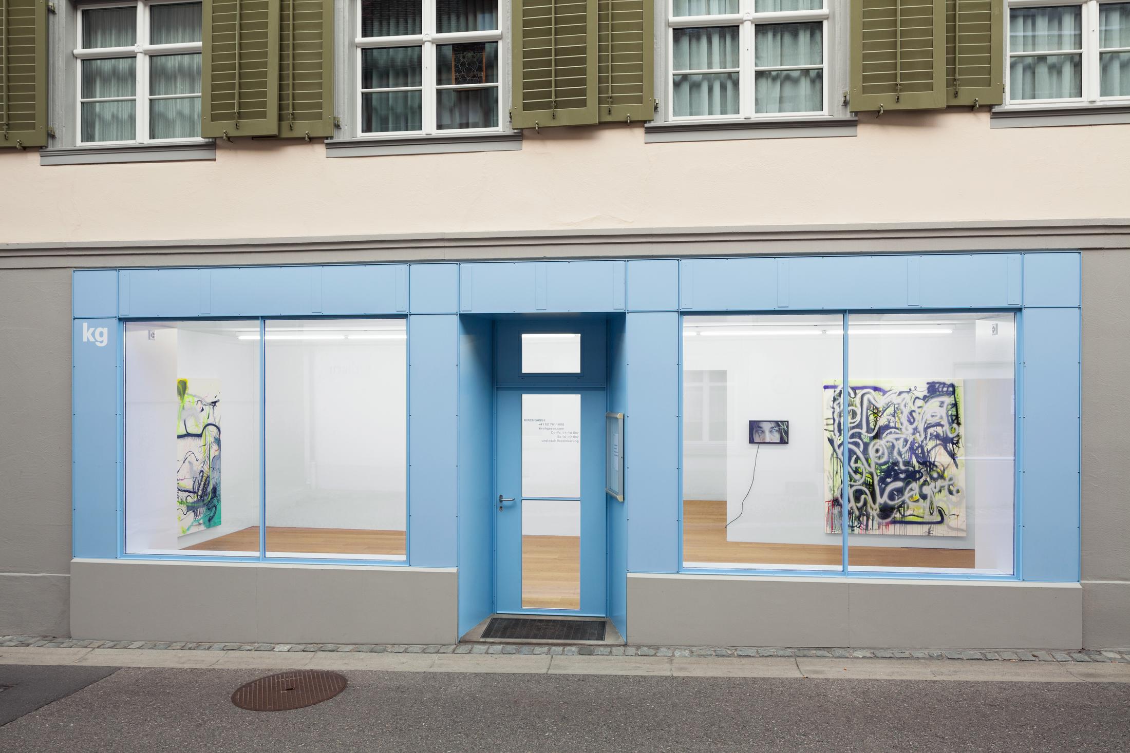 Exhibition View Linda Semadeni Soloshow «Scripts» at Kirchgasse, Steckborn, 2020 / Photo: Björn Allemann / Courtesy: Linda Semadeni and Kirchgasse