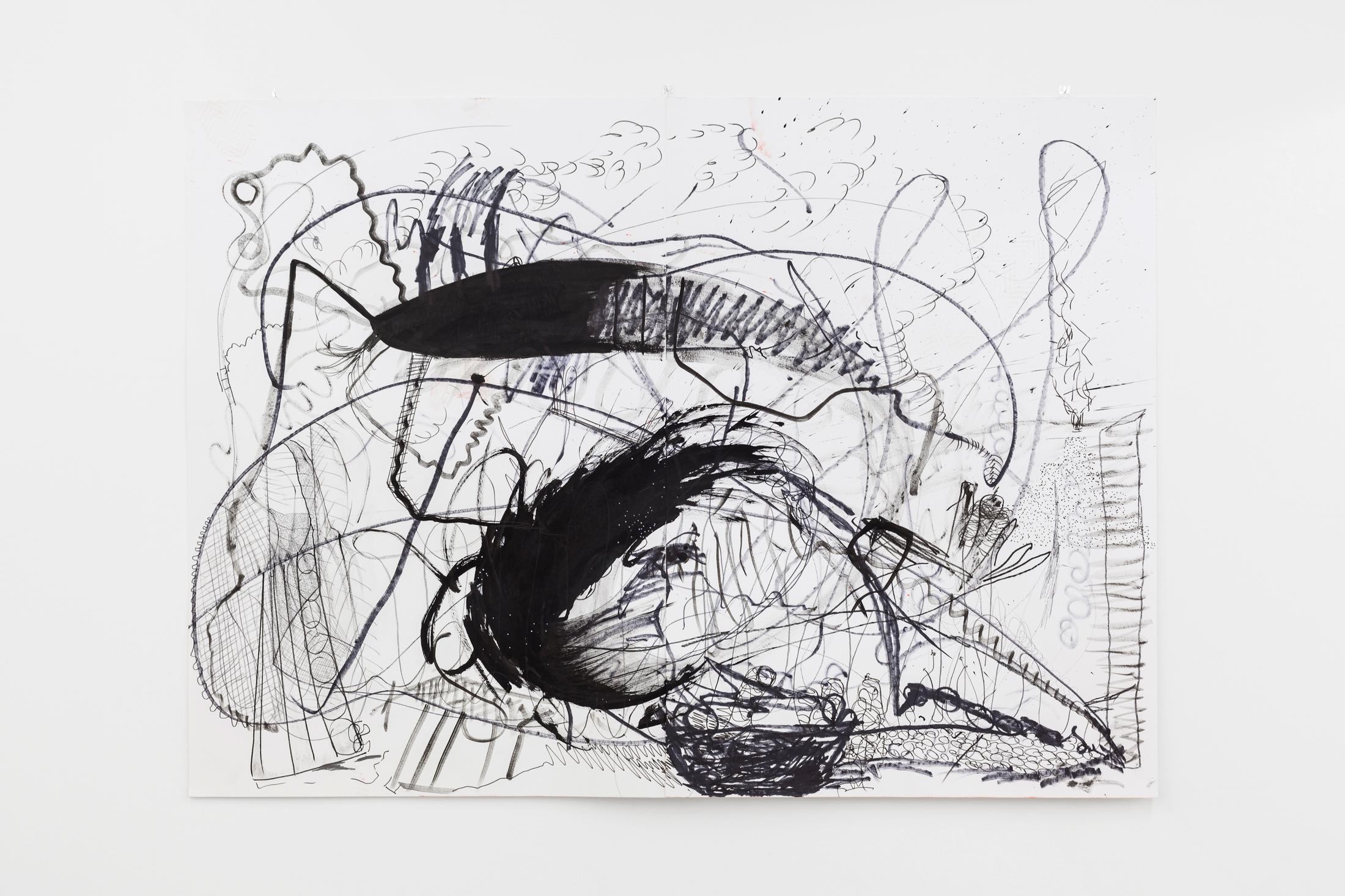 Exhibition View Linda Semadeni Soloshow «Scripts; view on Untitled, 2019» at Kirchgasse, Steckborn, 2020 / Photo: Björn Allemann / Courtesy: Linda Semadeni and Kirchgasse