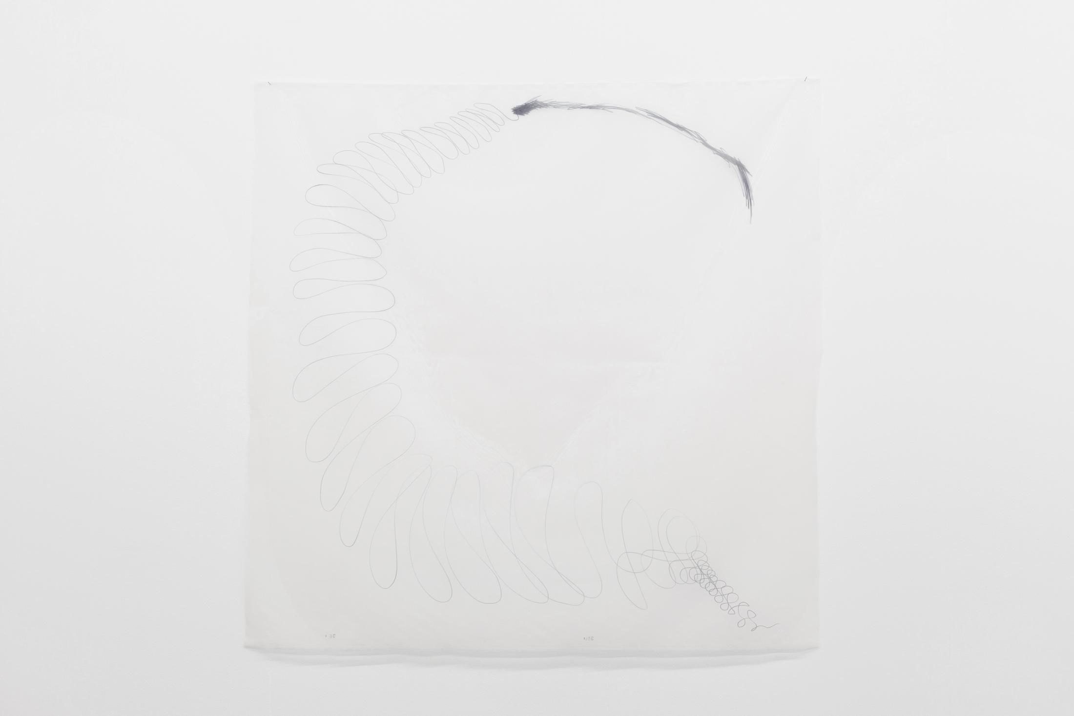 Exhibition View Linda Semadeni Soloshow «Scripts; view on Untitled, 2020» at Kirchgasse, Steckborn, 2020 / Photo: Björn Allemann / Courtesy: Linda Semadeni and Kirchgasse