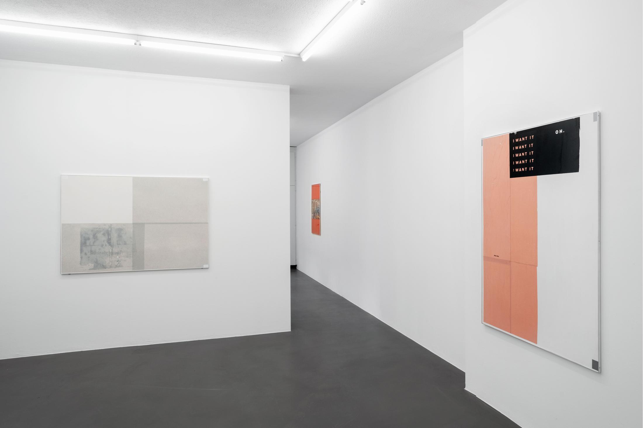 Exhibition View Lorenza Longhi Solo Show «Treat Yourself to a Break» at Weiss Falk, Basel, 2021 / Photo: Flavio Karrer / Courtesy: the artist and Weiss Falk