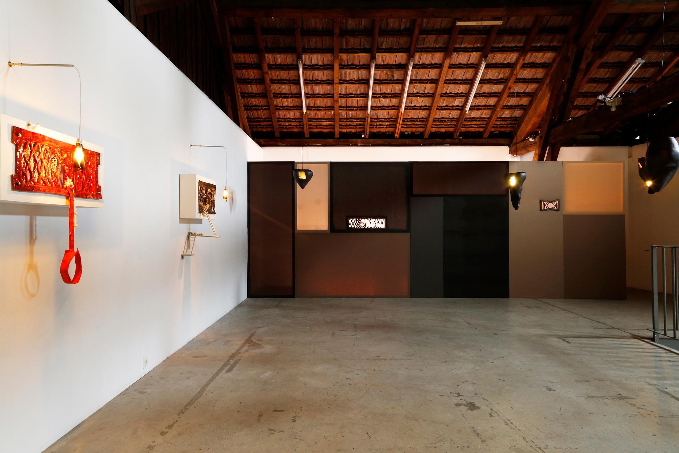 Exhibition View Lou Masduraud and Cécile Bouffard Duoshow «Down the liminal valley» at ADuplex, Geneva / Photo: Florent Meng / Courtesy: the artists and ADuplex