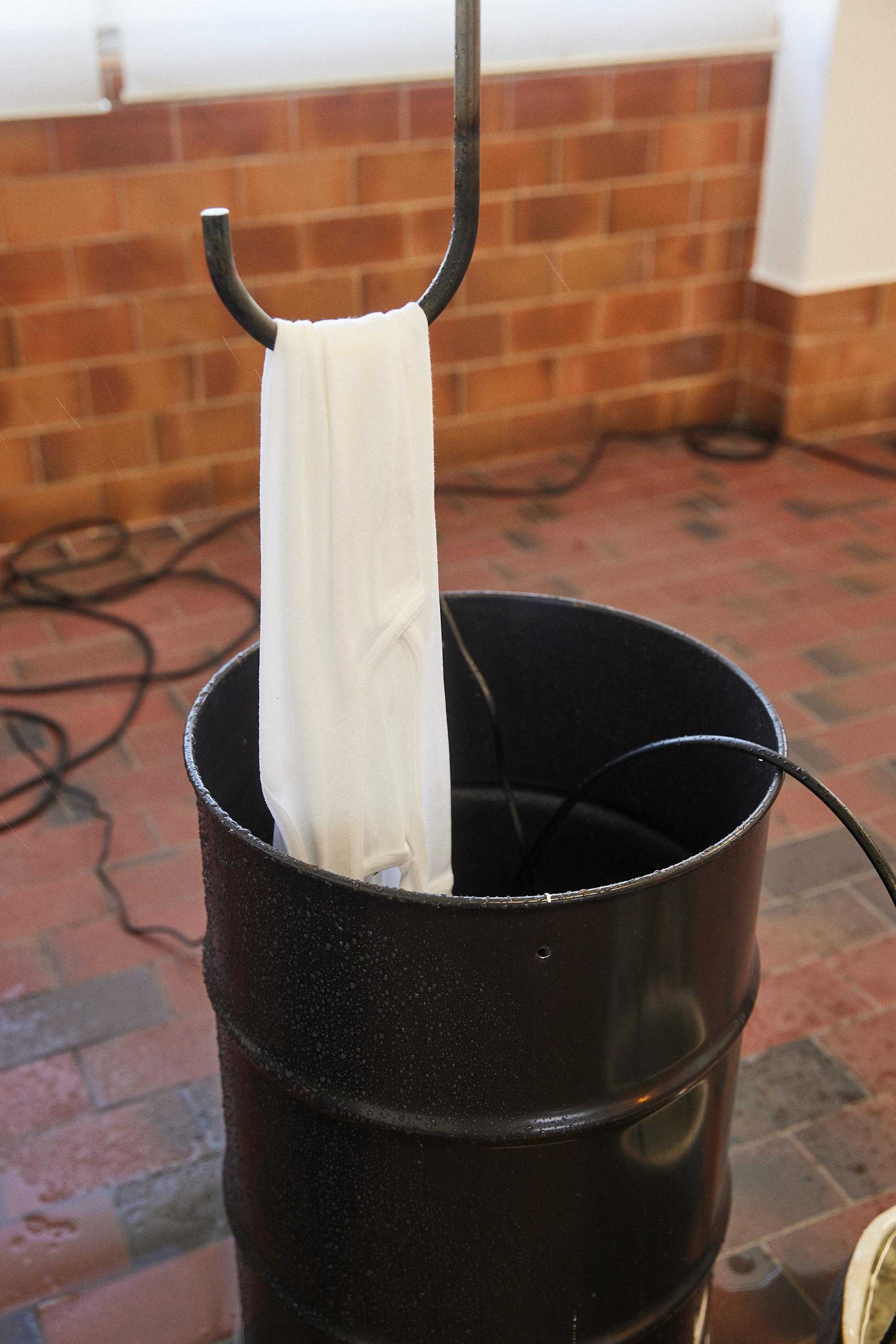 Exhibition View Lou Masduraud Solo Show «Wet Men» at Mayday, Basel, 2022 / Photo: Moritz Schermbach / Courtesy: the artist and Mayday