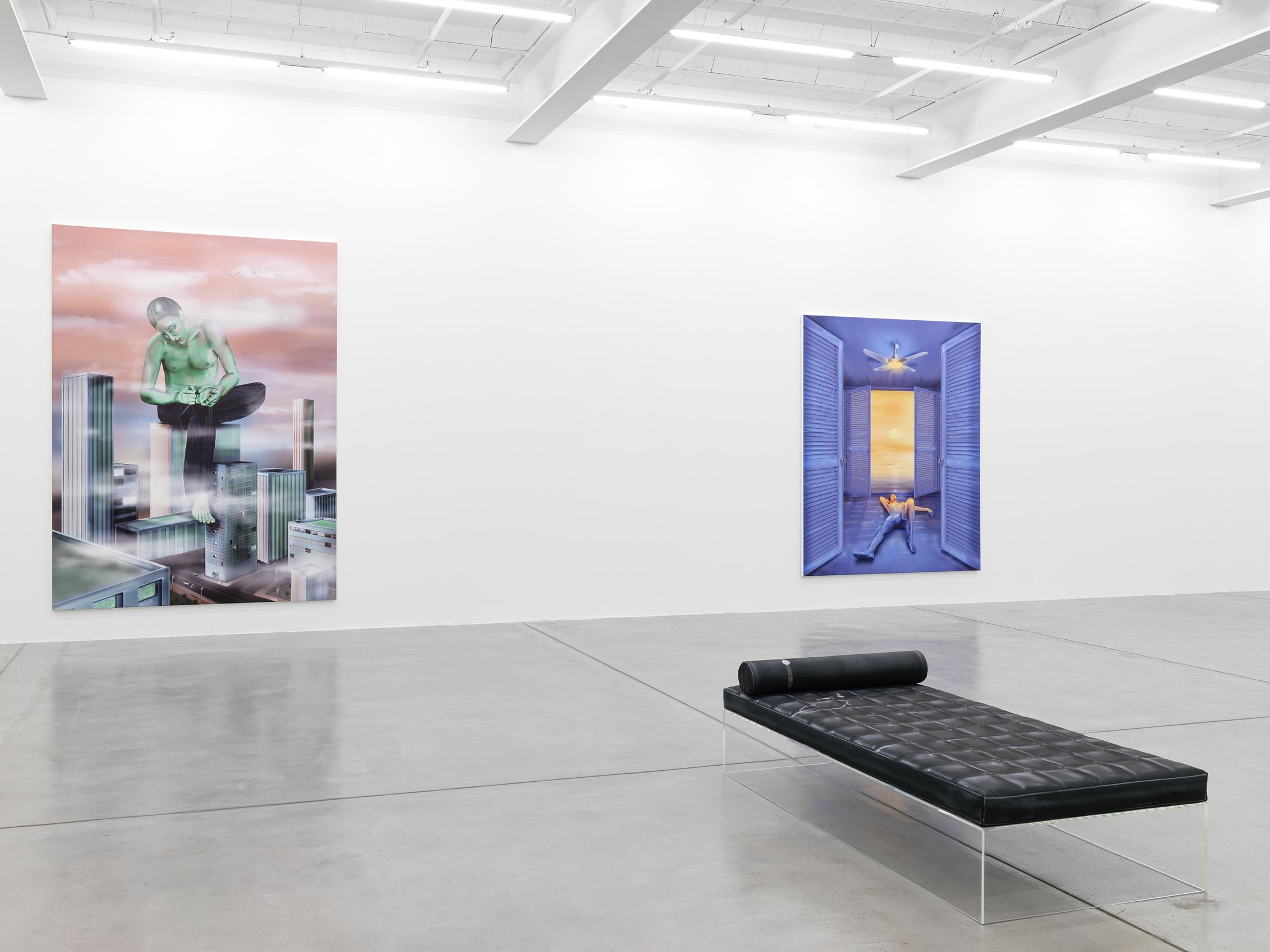 Exhibition View Louisa Gagliardi Solo Show «A Moment's Notice» at Galerie Eva Presenhuber, Maag Areal, Zurich, 2023 / Photo: Stefan Altenburger / Courtesy: the artist and Galerie Eva Presenhuber