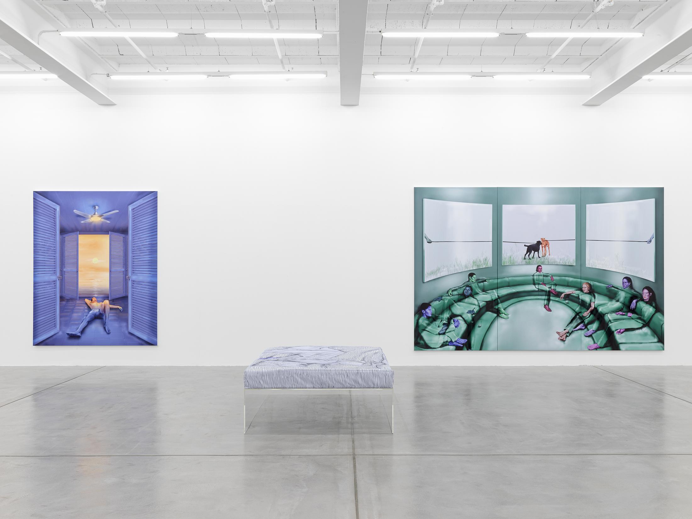 Exhibition View Louisa Gagliardi Solo Show «A Moment's Notice» at Galerie Eva Presenhuber, Maag Areal, Zurich, 2023 / Photo: Stefan Altenburger / Courtesy: the artist and Galerie Eva Presenhuber