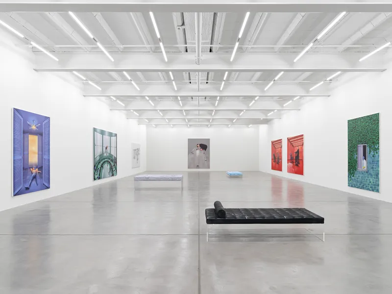 Exhibition View Louisa Gagliardi Solo Show «A Moment's Notice» at Galerie Eva Presenhuber, Maag Areal, Zurich, 2023 / Photo: Stefan Altenburger / Courtesy: the artist and Galerie Eva Presenhuber