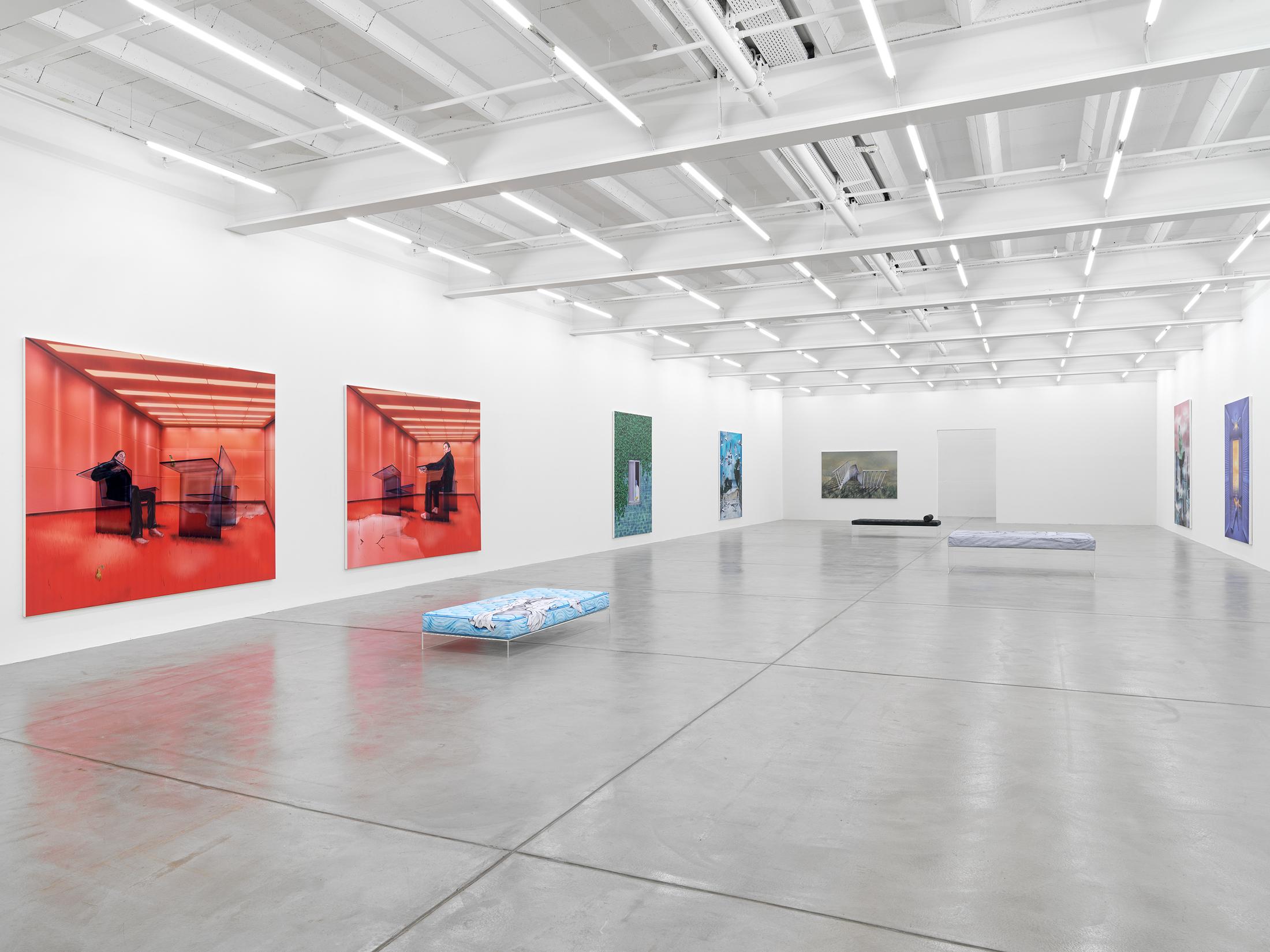 Exhibition View Louisa Gagliardi Solo Show «A Moment's Notice» at Galerie Eva Presenhuber, Maag Areal, Zurich, 2023 / Photo: Stefan Altenburger / Courtesy: the artist and Galerie Eva Presenhuber