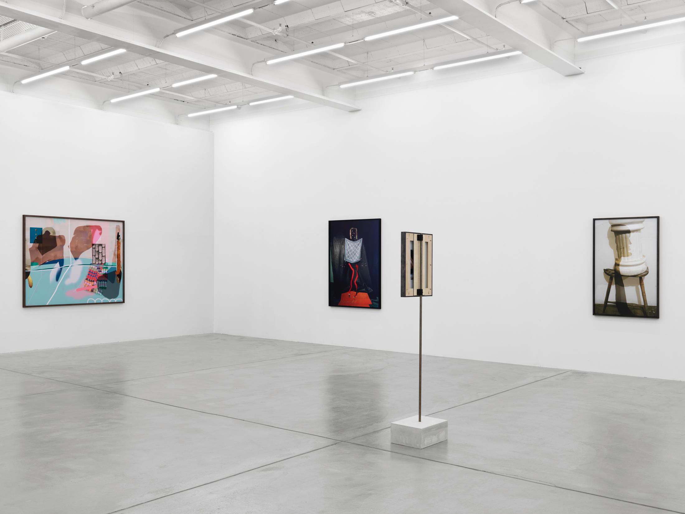 Exhibition view, Lucas Blalock "Ketchup As A Vegetable" / Courtesy: Galerie Eva Presenhuber, Zurich / New York / Photo: Stefan Altenburger