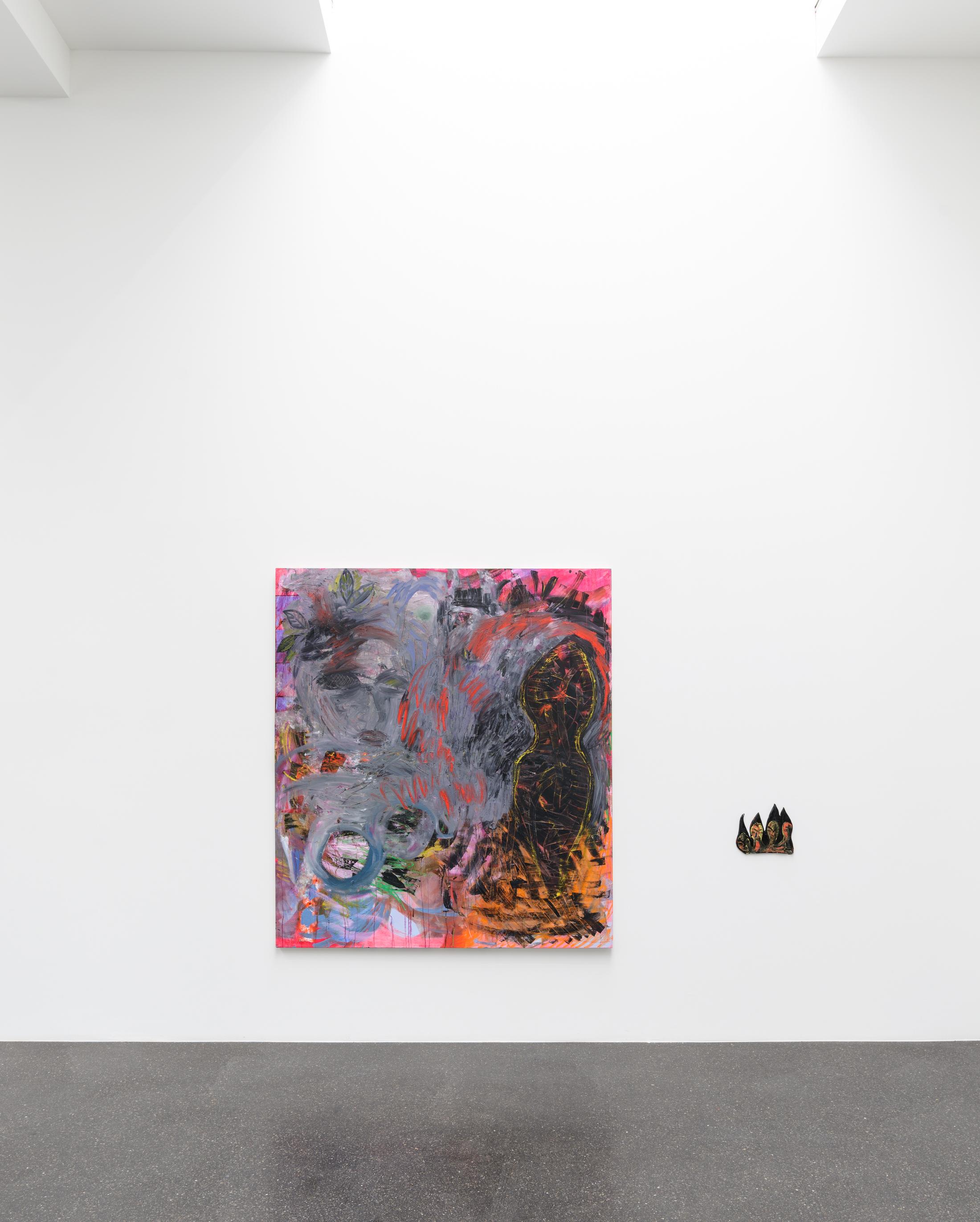 Installation View Lucy Stein “Knockers” at Galerie Gregor Staiger, Zurich / Courtesy: the artist and Galerie Gregor Staiger, Zurich