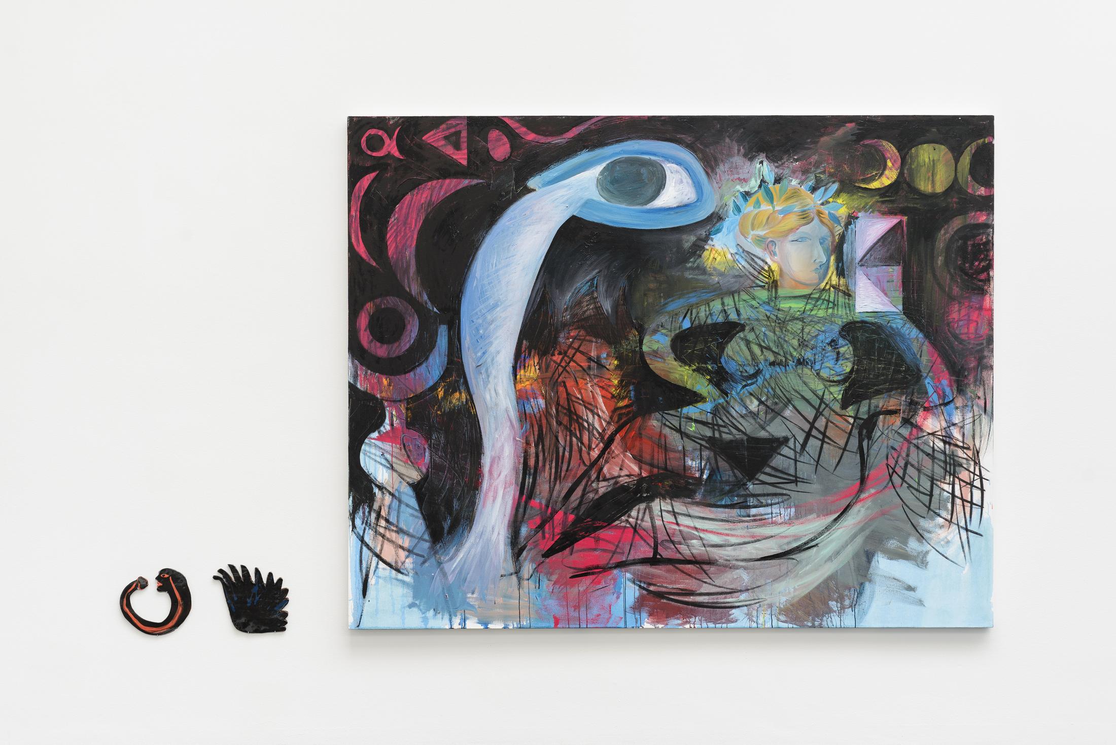 Installation View Lucy Stein “Knockers” at Galerie Gregor Staiger, Zurich / Courtesy: the artist and Galerie Gregor Staiger, Zurich