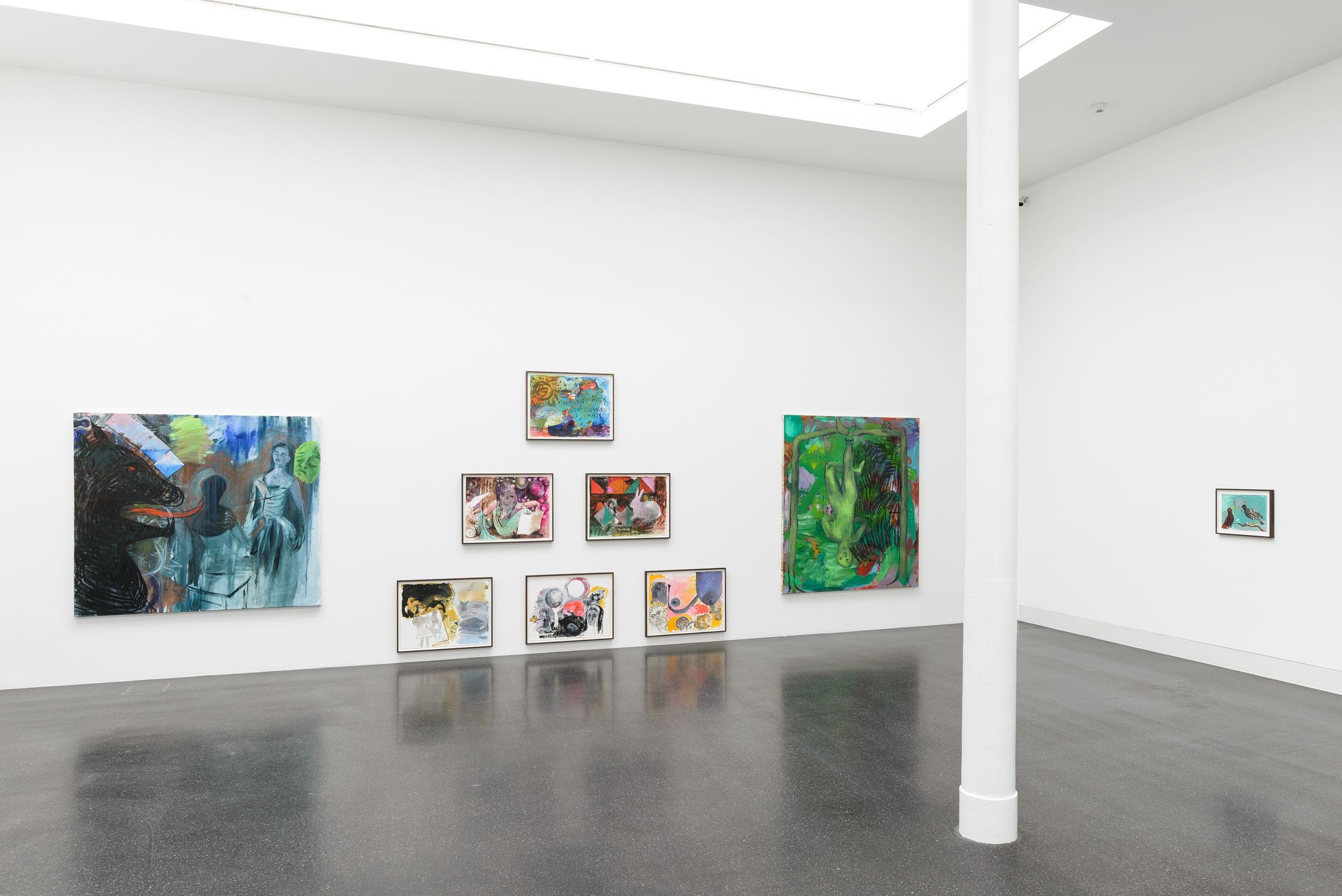 Installation View Lucy Stein “Knockers” at Galerie Gregor Staiger, Zurich / Courtesy: the artist and Galerie Gregor Staiger, Zurich