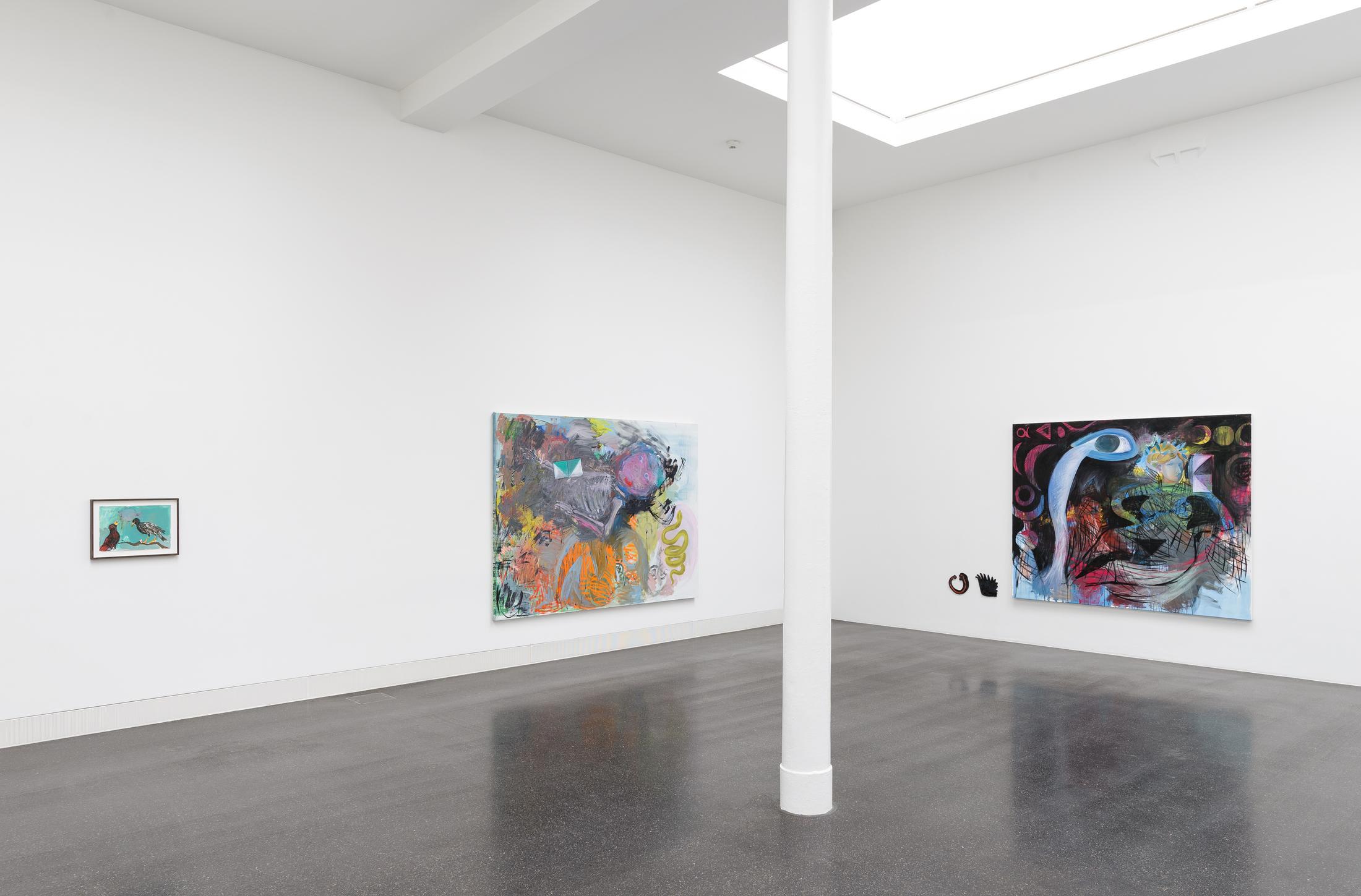 Installation View Lucy Stein “Knockers” at Galerie Gregor Staiger, Zurich / Courtesy: the artist and Galerie Gregor Staiger, Zurich