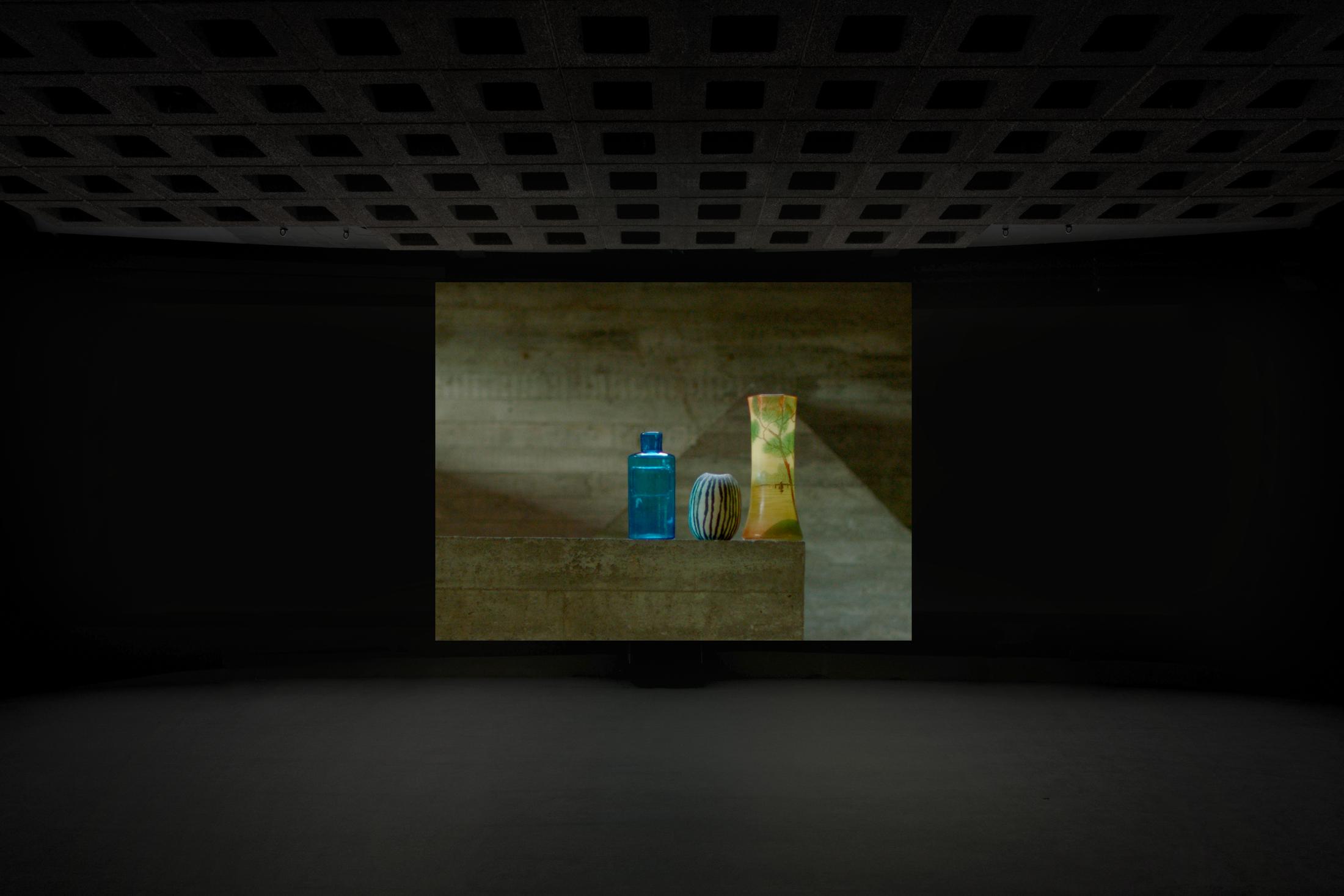 Exhibition View Manon de Boer Solo Show «Che bella voce; view on Manon de Boer, Laâtifa Labissi, Ghost Party (Part 2), 2022» at Kunstmuseum St. Gallen, St. Gallen, 2022 / Photo: Sebastian Stadler / Courtesy: the artist, Jan Mot and Figure Project