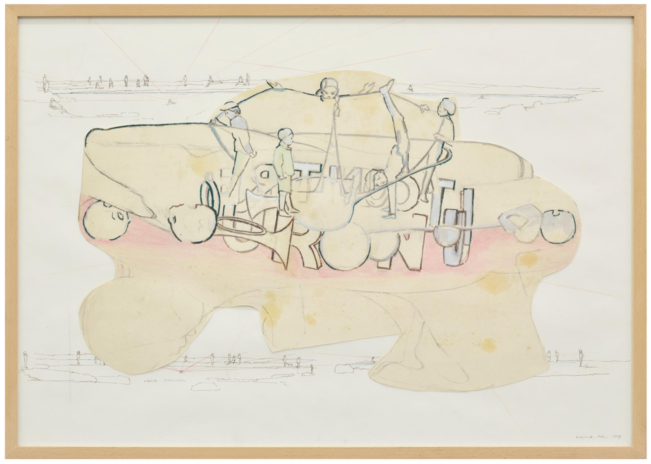 Exhibition View Marc-Antoine Fehr Soloshow «Les Adieux; view on Nuit contre jour, 2019» at Galerie Peter Kilchmann, Zurich, 2019 / Photo: Sebastian Schaub / Courtesy: the artist and Galerie Peter Kilchmann