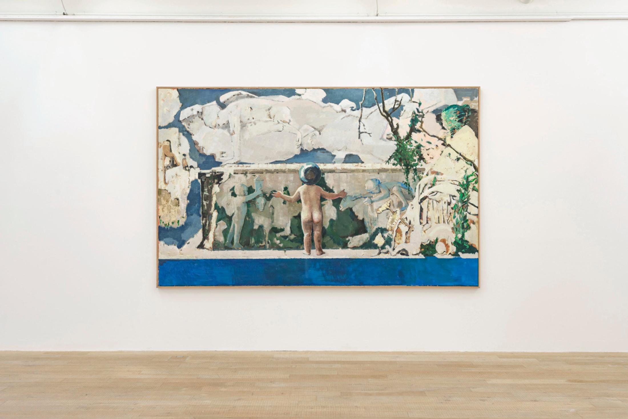 Exhibition View Marc-Antoine Fehr Soloshow «Les Adieux; view on Une ancienne tombe, 2019» at Galerie Peter Kilchmann, Zurich, 2019 / Photo: Sebastian Schaub / Courtesy: the artist and Galerie Peter Kilchmann