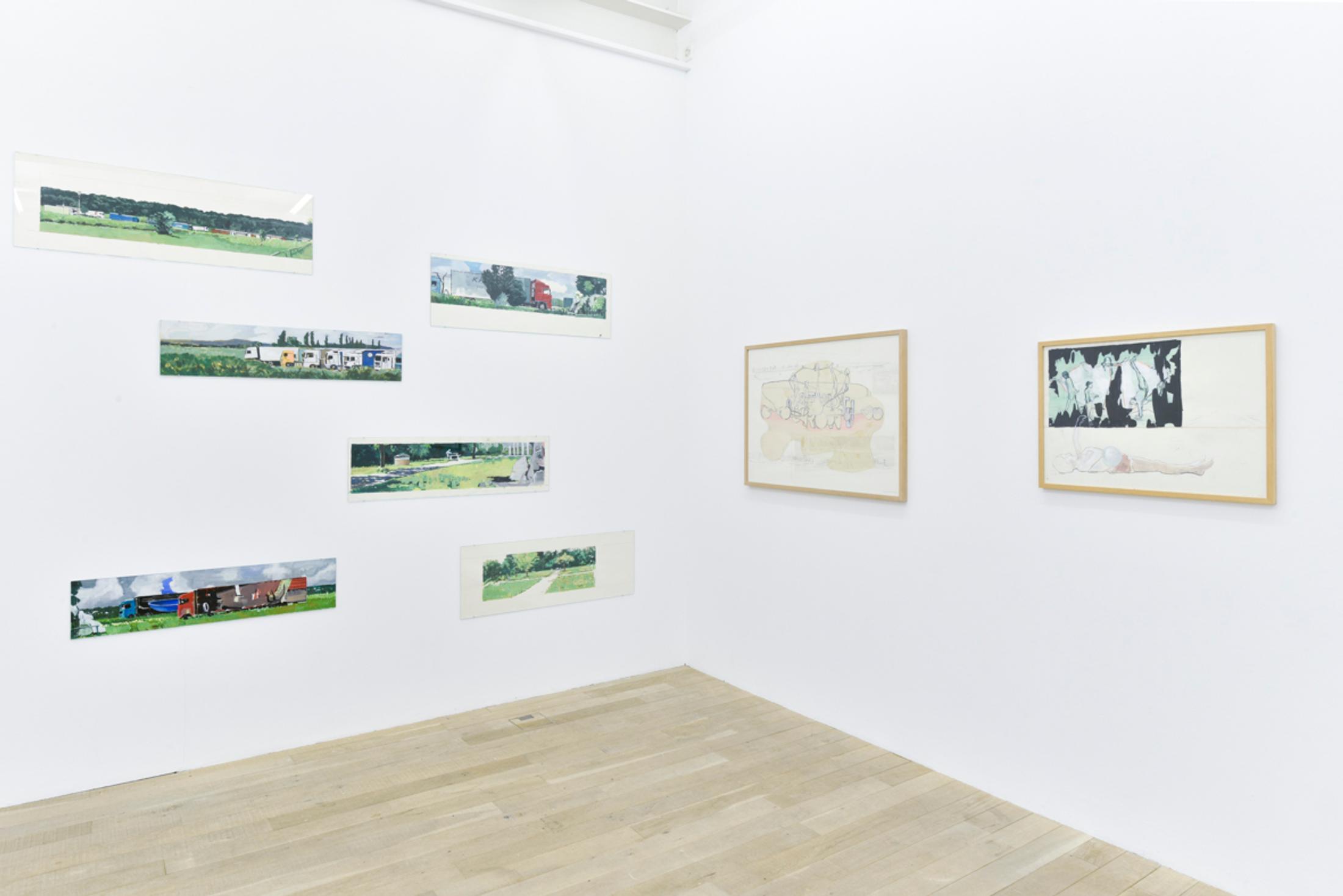 Exhibition View Marc-Antoine Fehr Soloshow «Les Adieux» at Galerie Peter Kilchmann, Zurich, 2019 / Photo: Sebastian Schaub / Courtesy: the artist and Galerie Peter Kilchmann