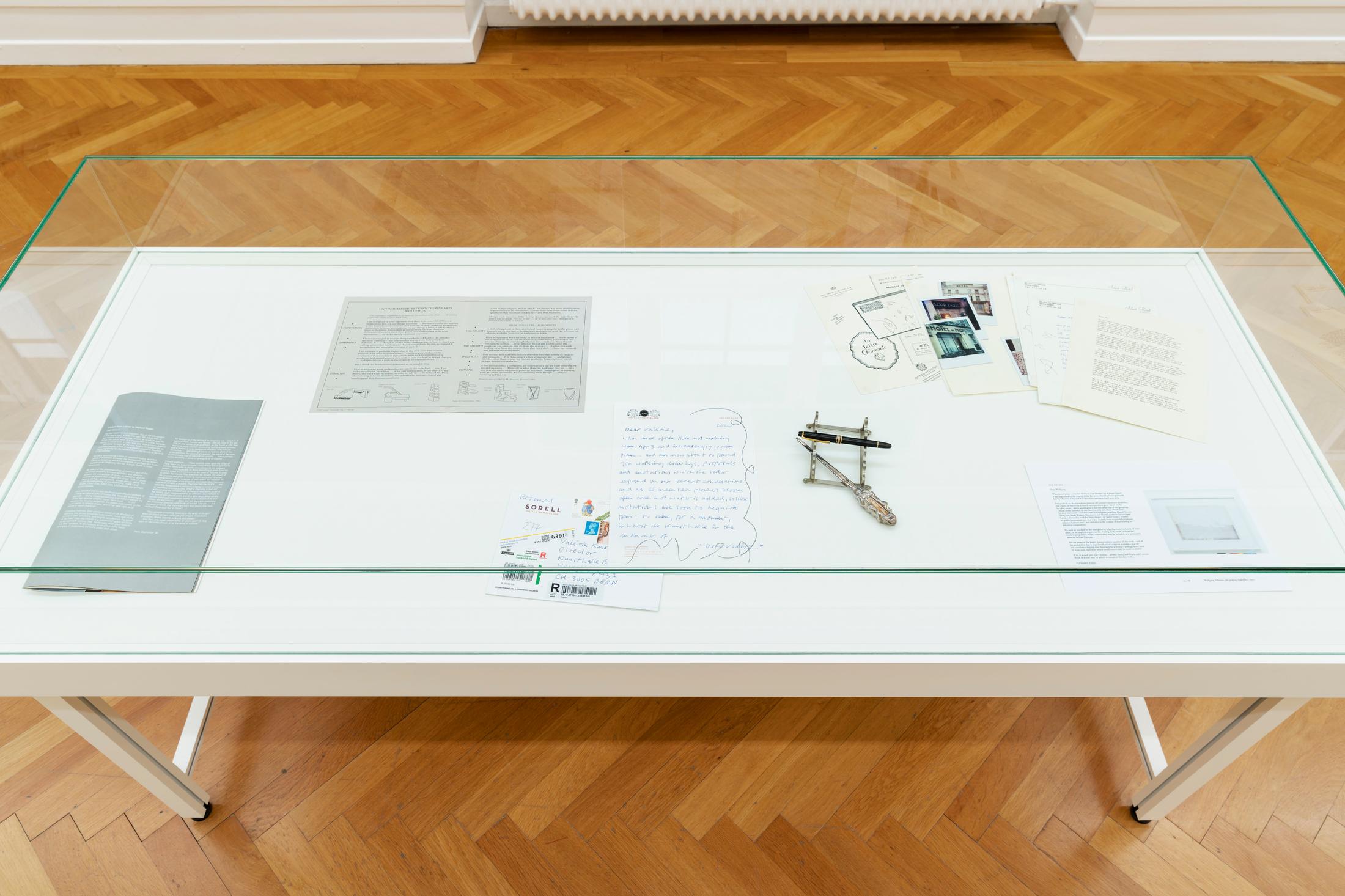 Exhibition View Marc Camille Chaimowicz Soloshow «Dear Valérie…» at Kunsthalle Bern, Bern, 2020 / Photo: Gunnar Meier / Courtesy: the artist and Kunsthalle Bern