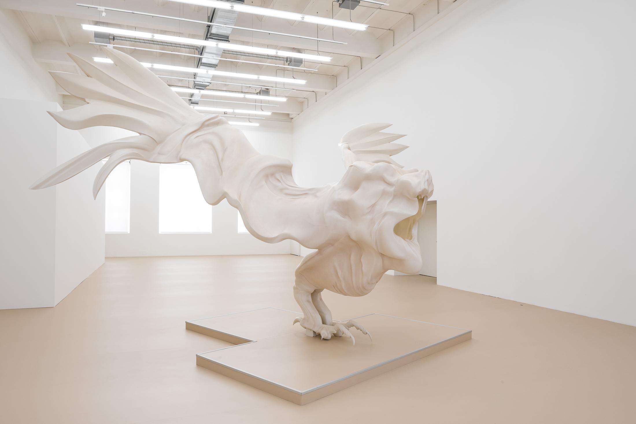 Marguerite Humeau, RIDDLES (Final Beats), exhibition view Museum Haus Konstruktiv, 2017 / Photo: Peter Baracchi / Courtesy: the artist and
C L E A R I N G 
New York / 
Brussel