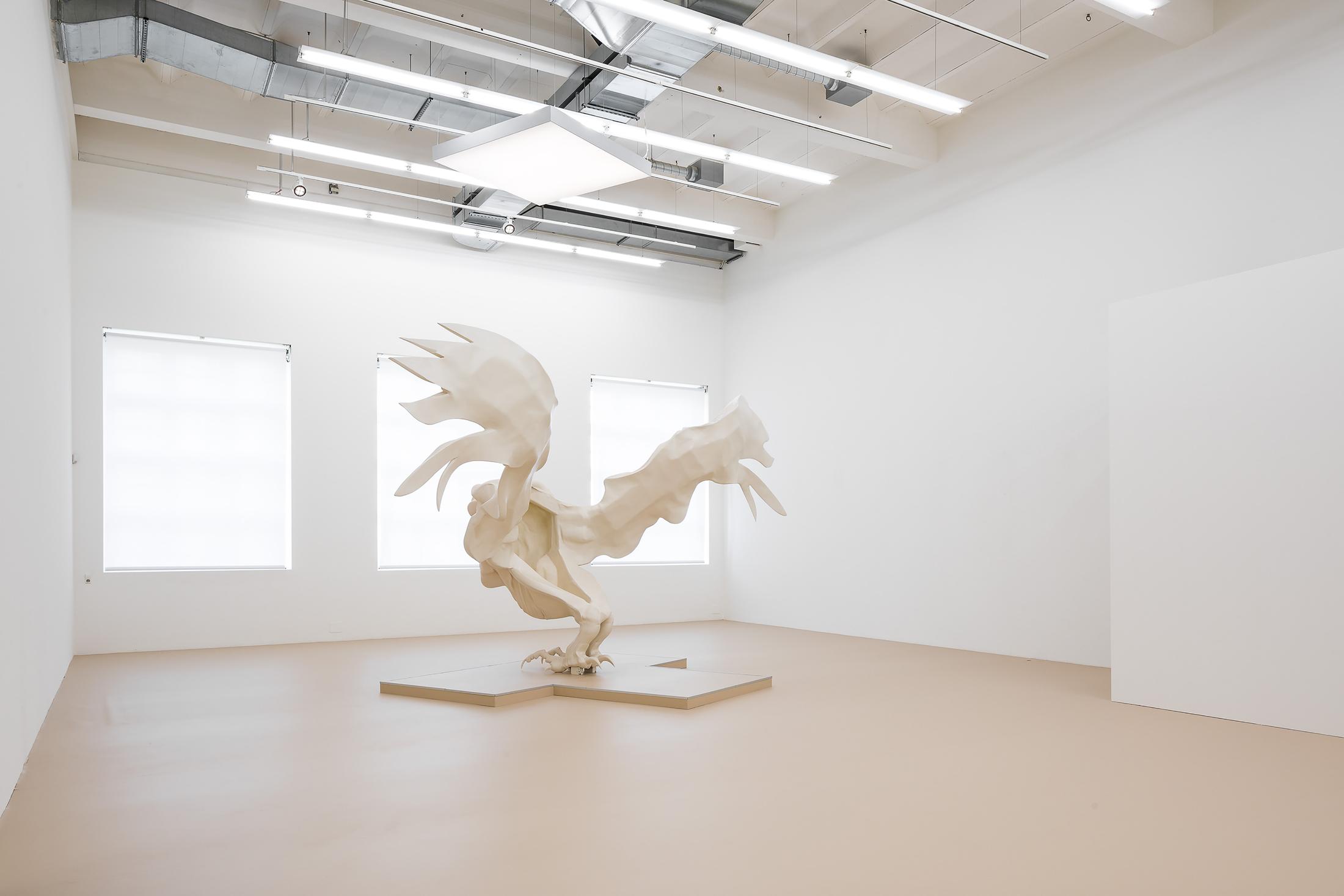 Marguerite Humeau, RIDDLES (Final Beats), exhibition view Museum Haus Konstruktiv, 2017 / Photo: Peter Baracchi / Courtesy: the artist and
C L E A R I N G 
New York / 
Brussel