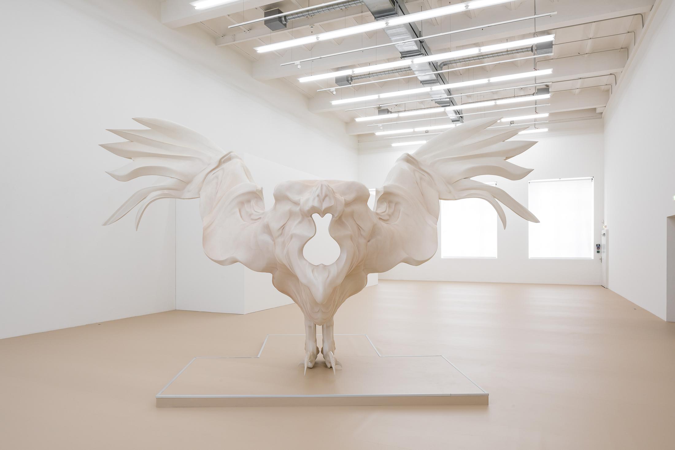 Marguerite Humeau, RIDDLES (Final Beats), exhibition view Museum Haus Konstruktiv, 2017 / Photo: Peter Baracchi / Courtesy: the artist and
C L E A R I N G 
New York / 
Brussel