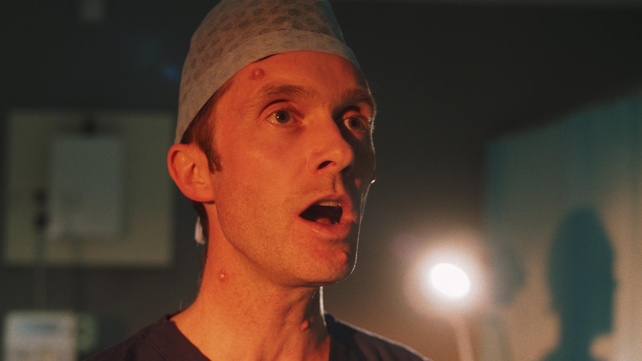 Exbition View Marianna Simnett Soloshow «LAB RATS; view on Blood In My Milk, 2018 (video still)» at Kunsthalle Zürich, Zurich, 2019 / © Marianna Simnett / Courtesy: the artist and Kunsthalle Zürich