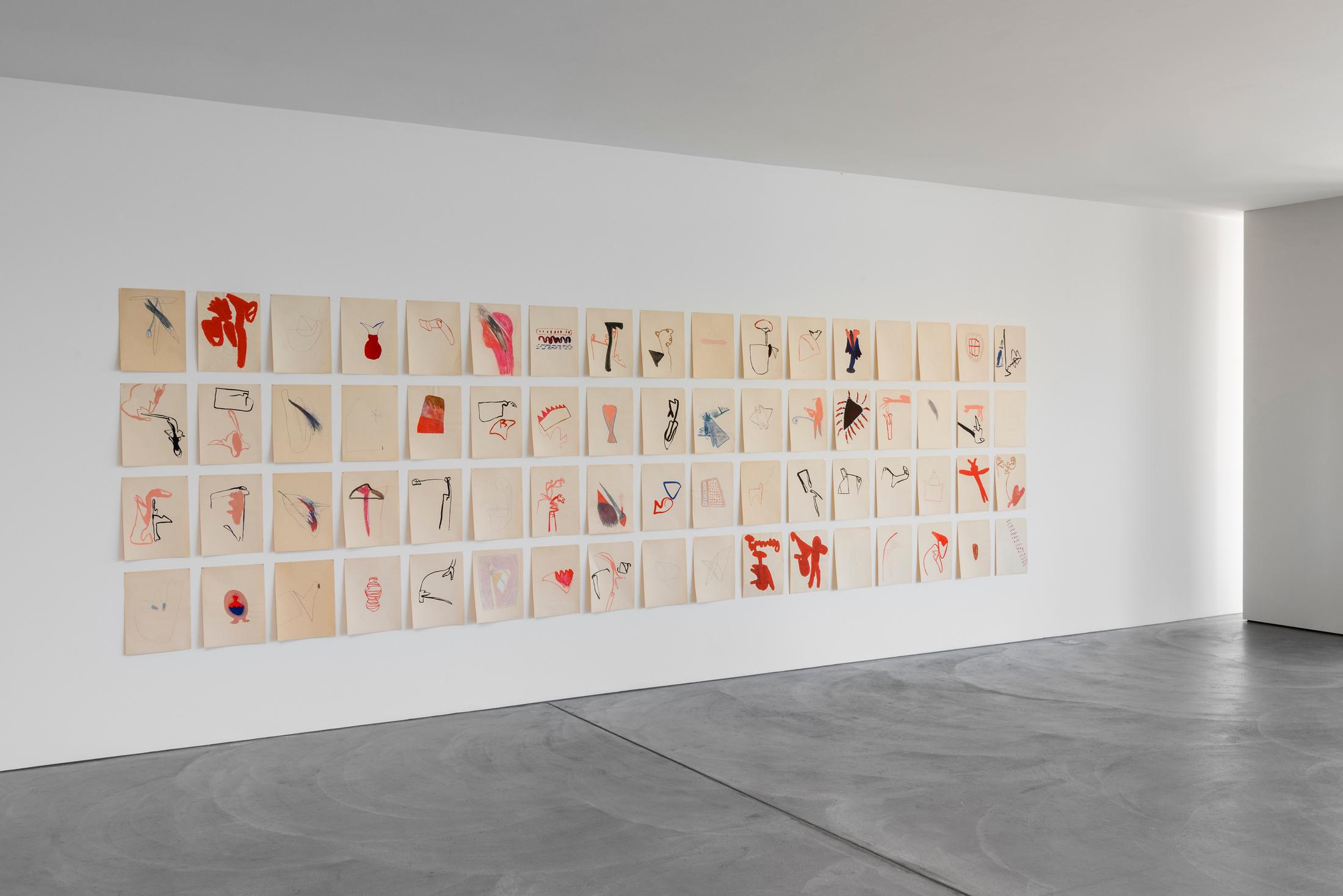 Exhibitioin View Marianne Eigenheer Soloshow at von Bartha, Basel, 2019 / Photo: Ben Köchlin / Courtesy: Marianne Eigenheer Estate and von Bartha