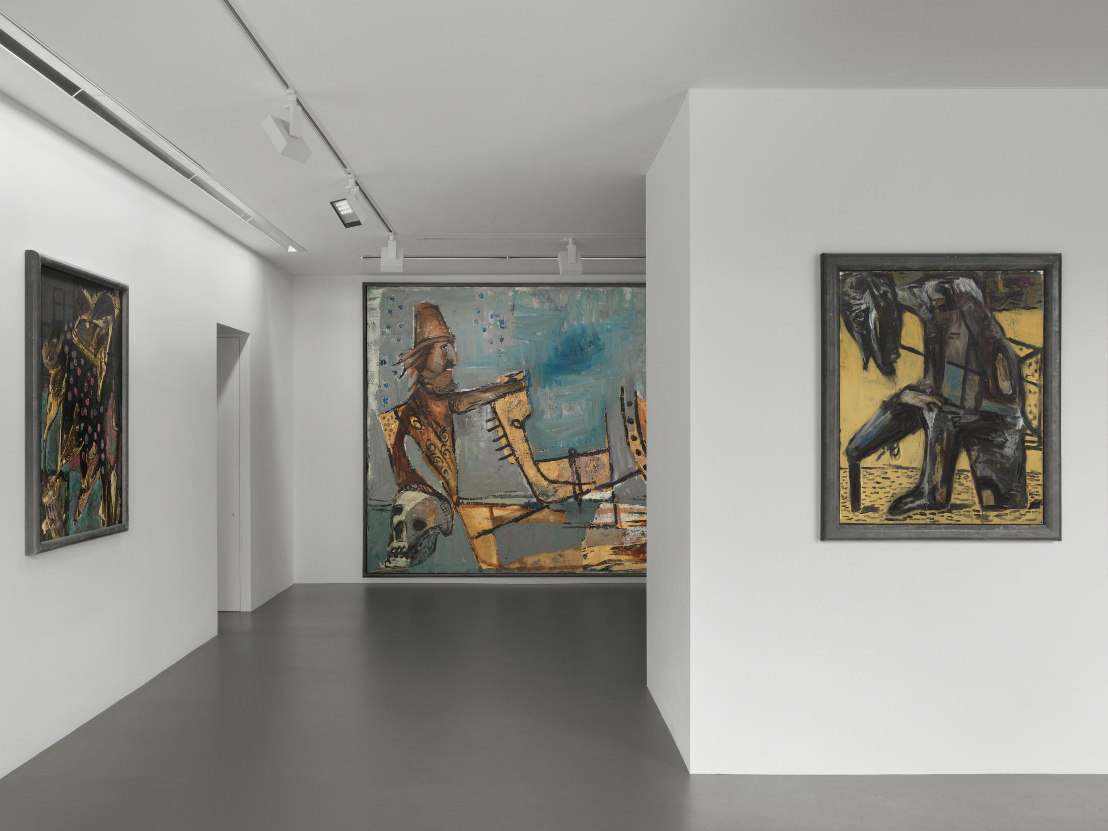 Exhibition View Markus Lüpertz Soloshow at Vito Schnabel Gallery, St. Moritz, 2020 / ©️ VG Bild-Kunst Bonn, 2020 / Photo: Stefan Altenburger / Courtesy: the artist and Vito Schnabel Gallery