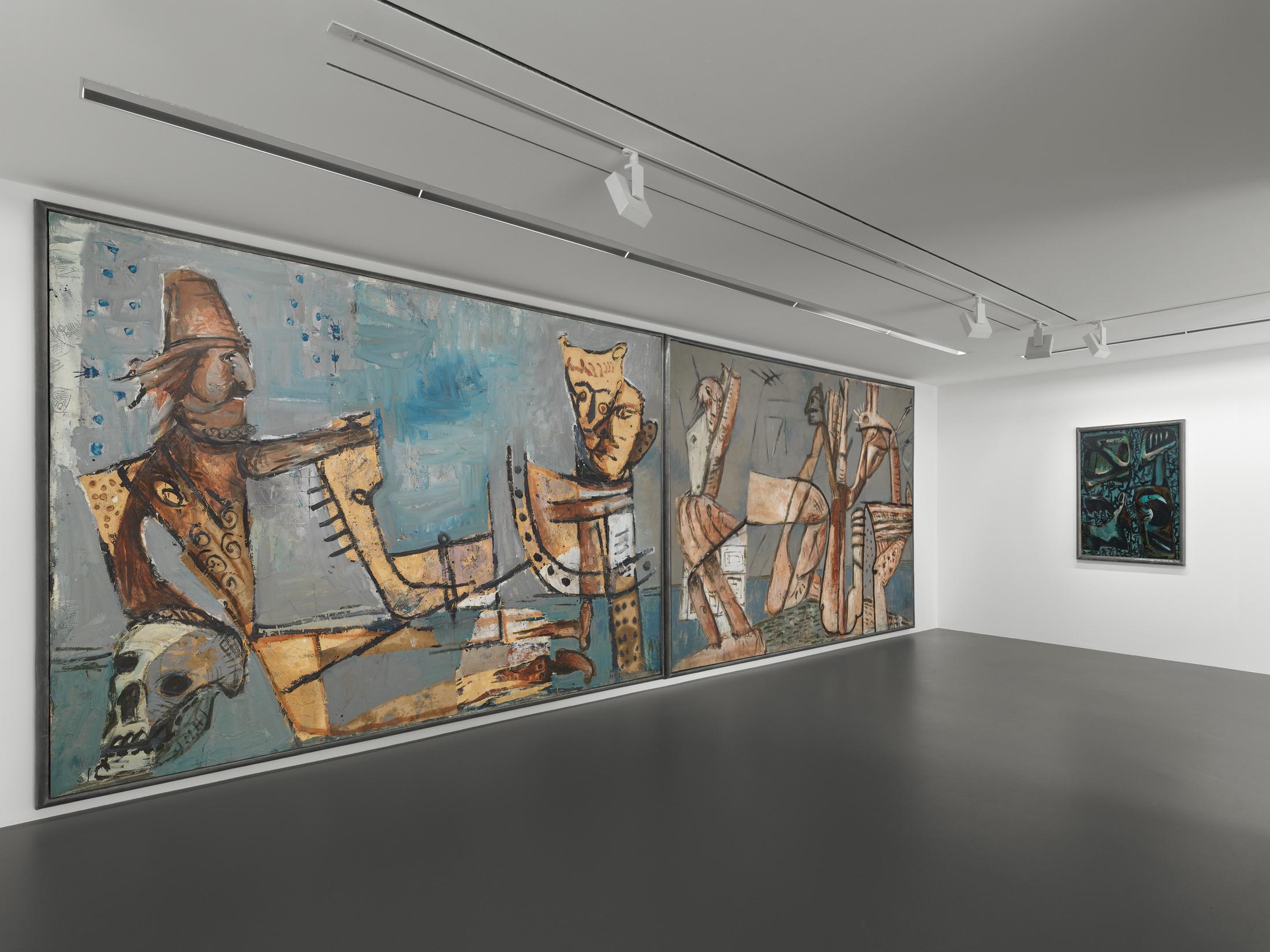 Exhibition View Markus Lüpertz Soloshow at Vito Schnabel Gallery, St. Moritz, 2020 / ©️ VG Bild-Kunst Bonn, 2020 / Photo: Stefan Altenburger / Courtesy: the artist and Vito Schnabel Gallery