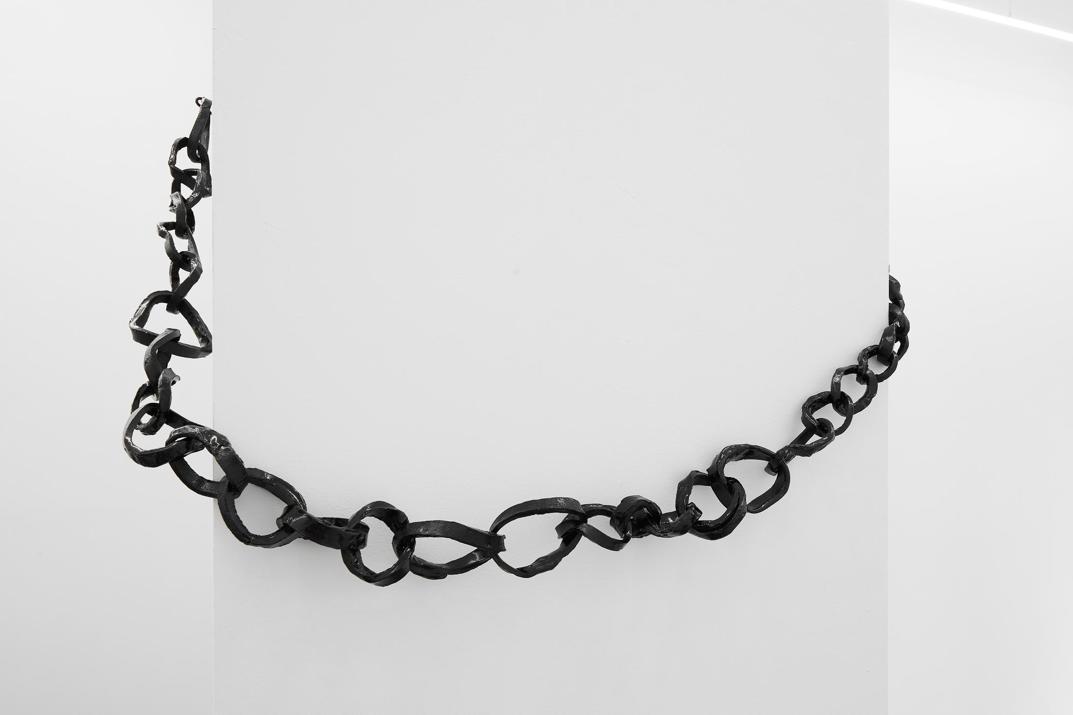 Exhibition View Marta Margnetti and Alfredo Aceto Groupshow (view on Marta Margnetti, Offcuts - Black Ensemble, 2019) at Galerie Lange + Pult, Zurich, 2019 / Photo: Sully Balmassière / Courtesy: the artist and Galerie Lange + Pult